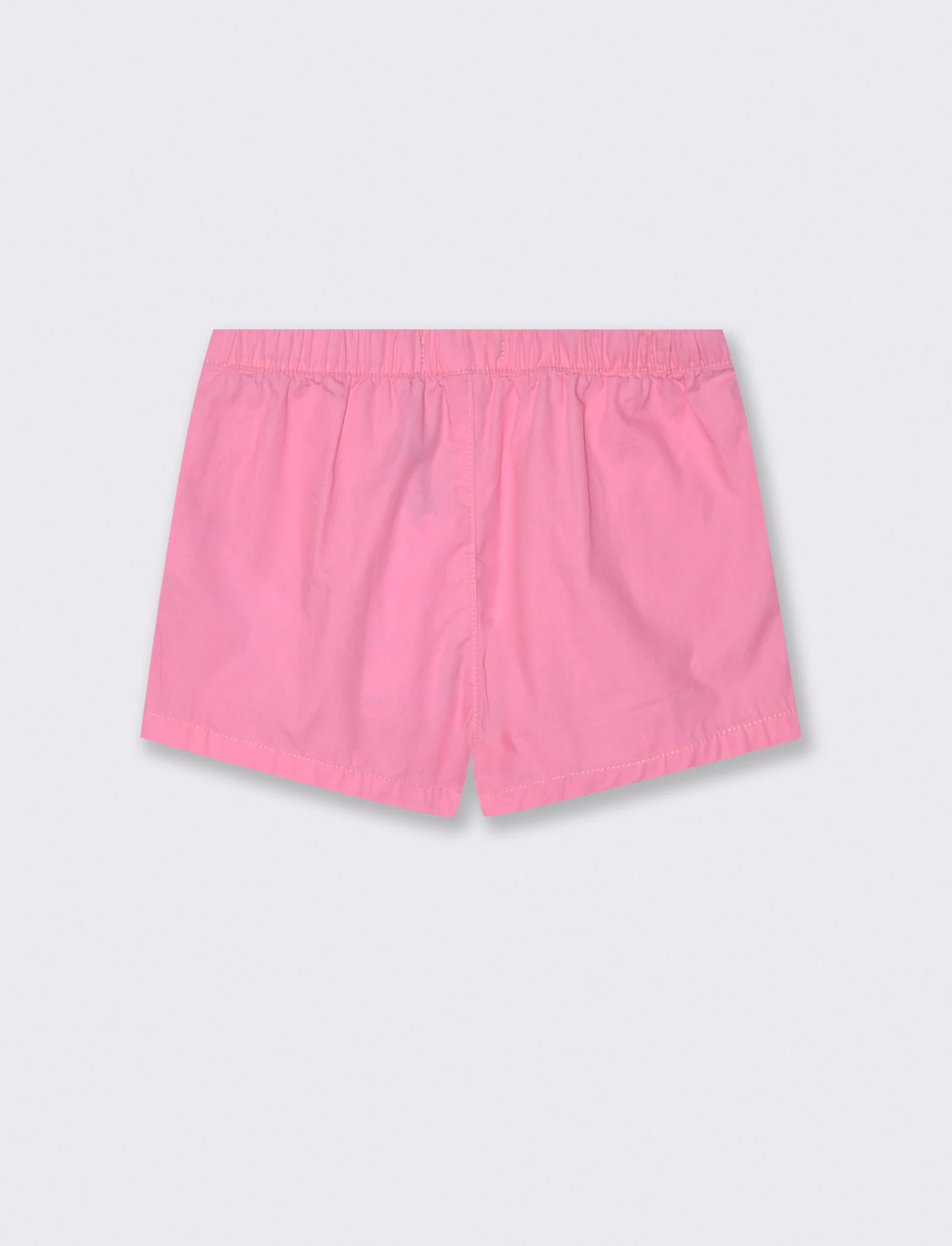 Shorts in popeline modello basico con tasche - Rosa - Image 2