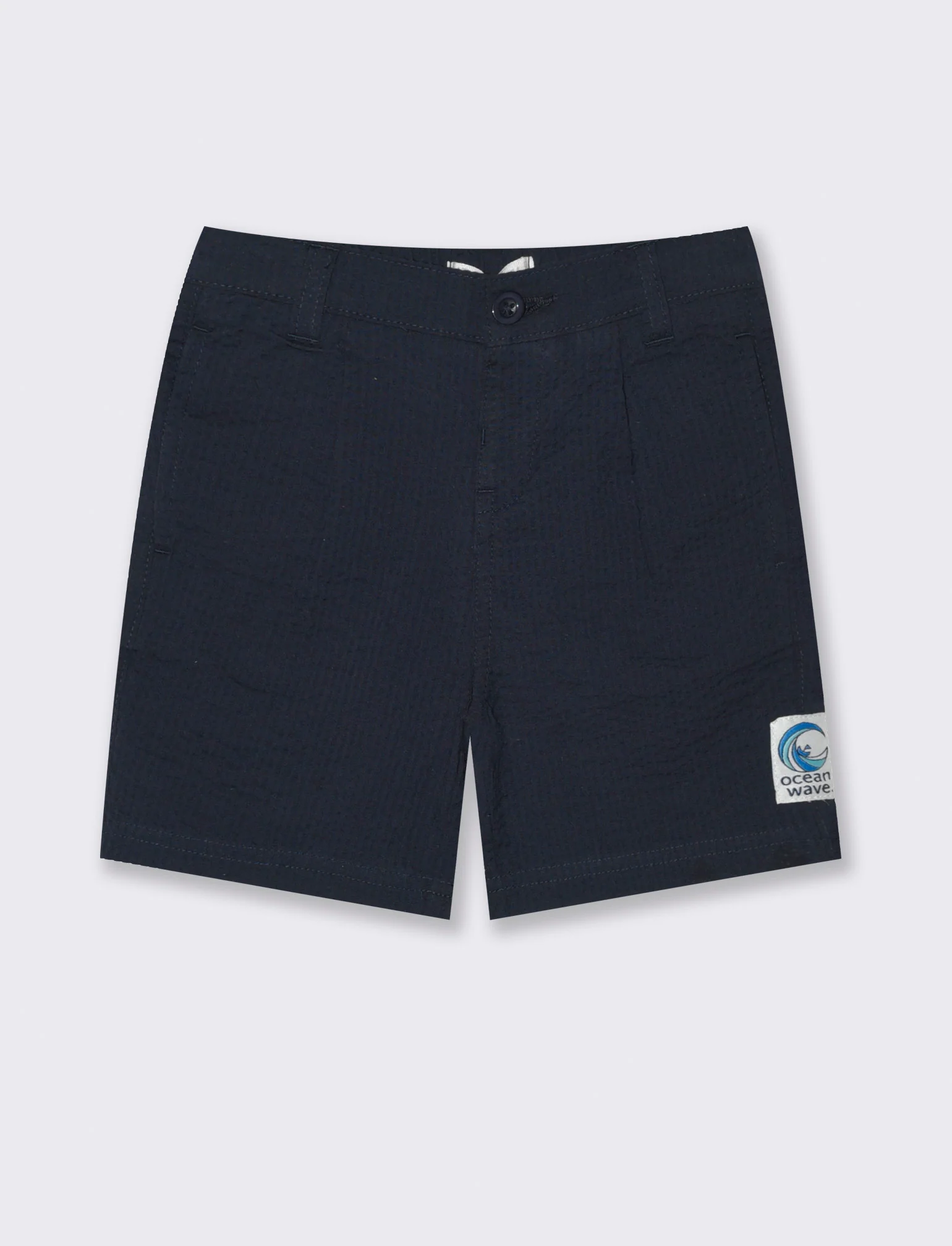 Shorts in seersucker da neonato - Blu