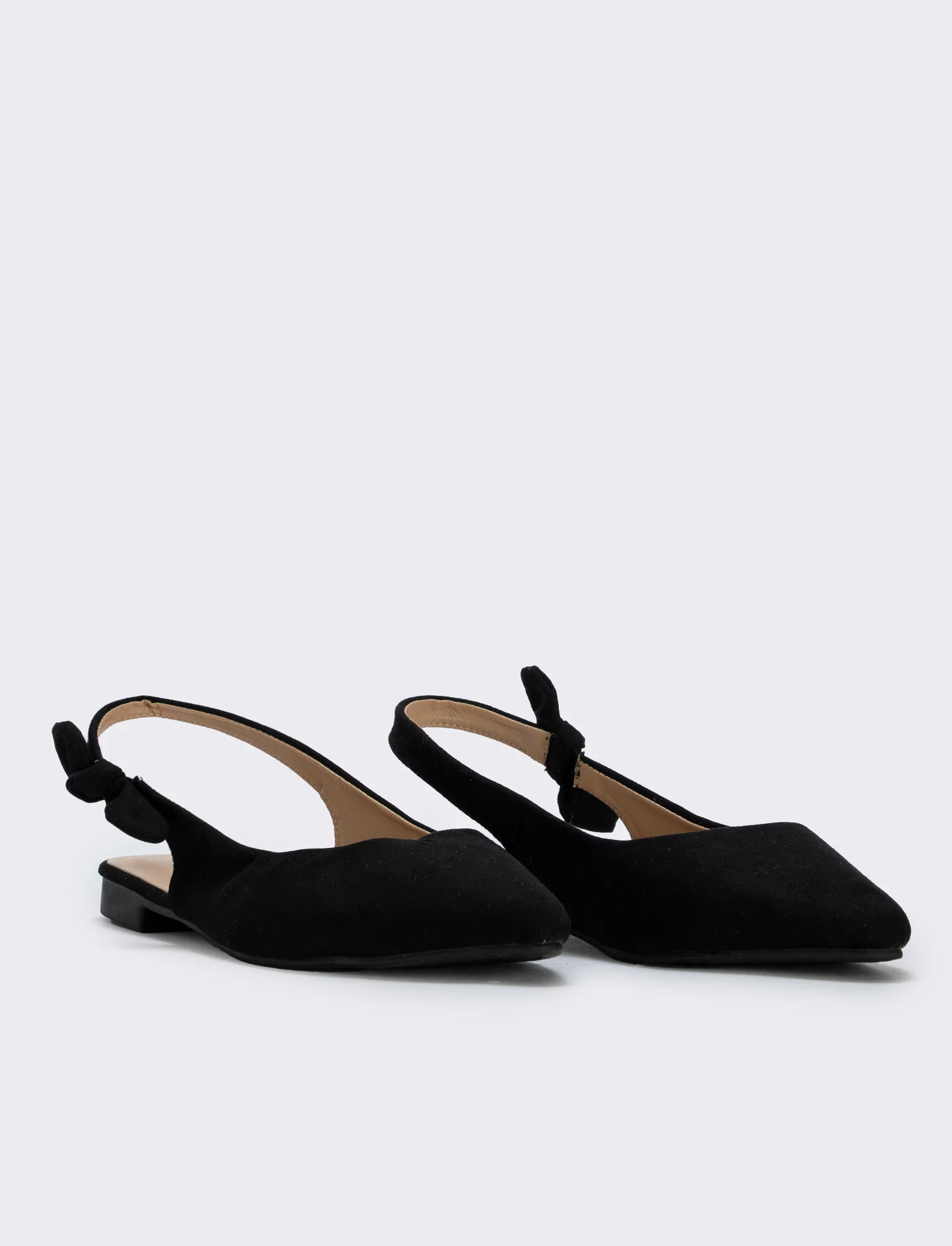 Slingback con fiocco laterale - Nero - Image 3