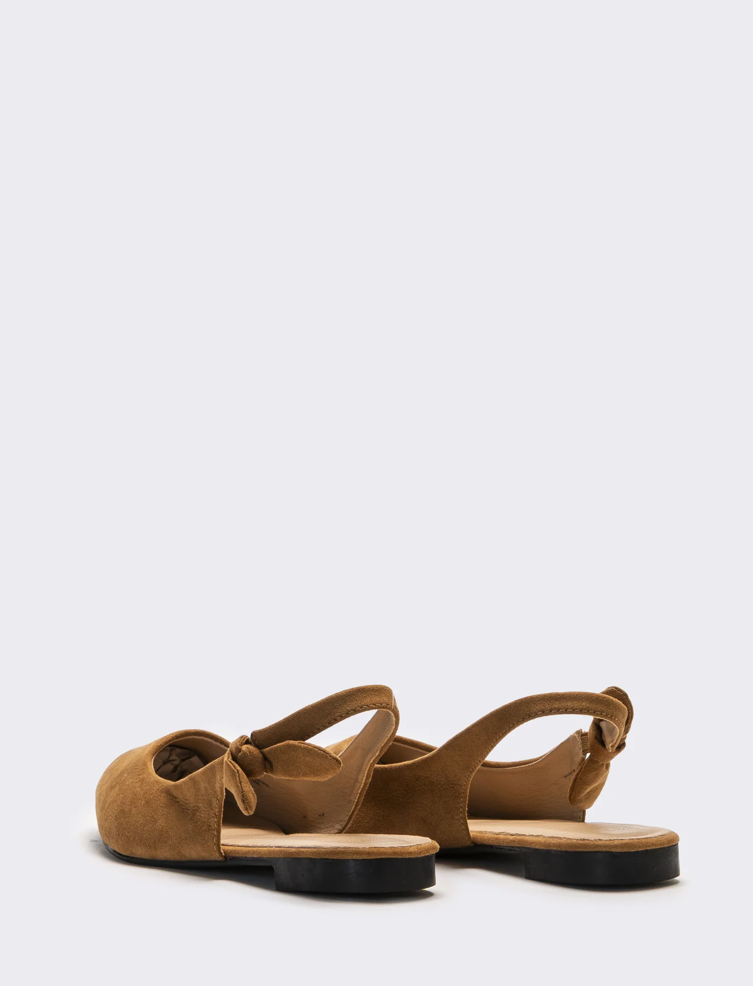 Slingback da donna con fiocco laterale - Cammello - Image 3