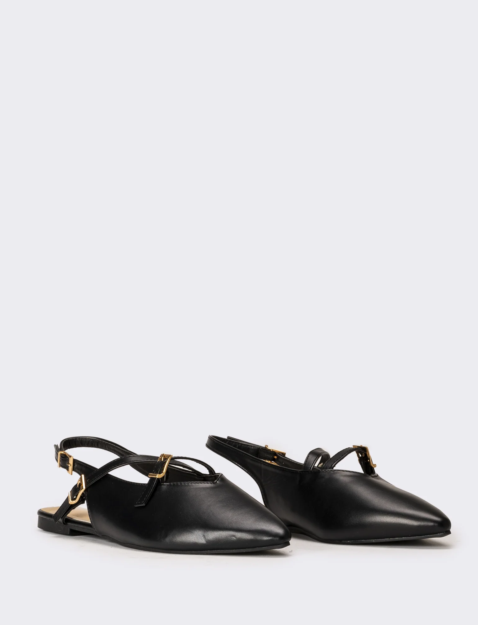 Slingback da donna multicinturini - Nero - Image 2