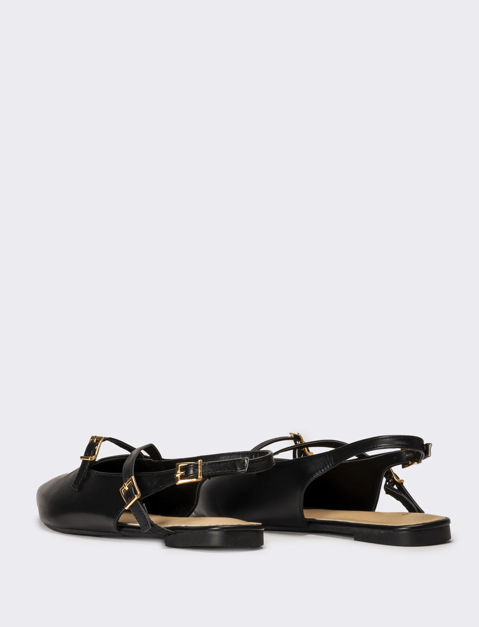 Slingback da donna multicinturini - Nero - Image 3