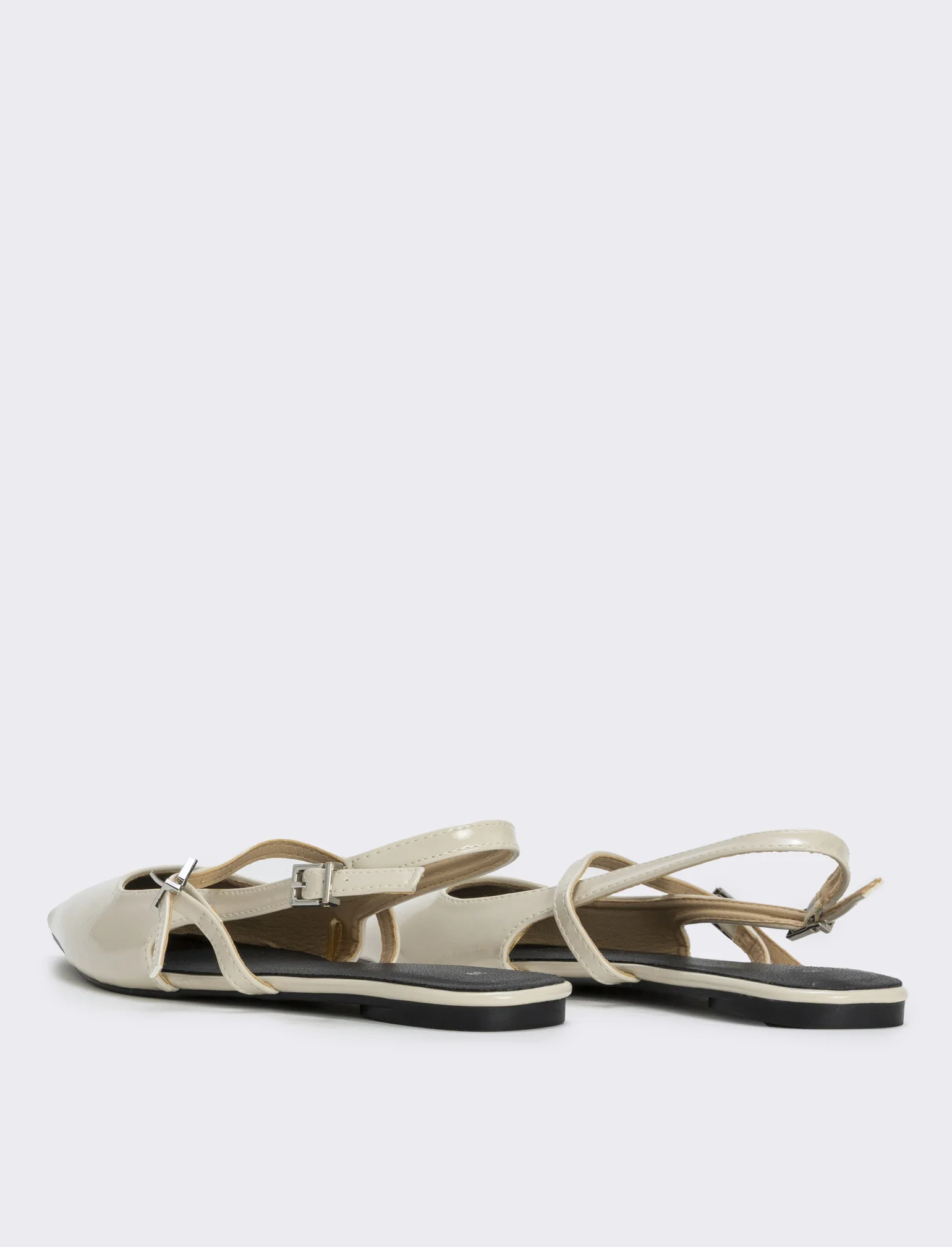 Slingback da in vernice panna - Bianco panna - Image 2