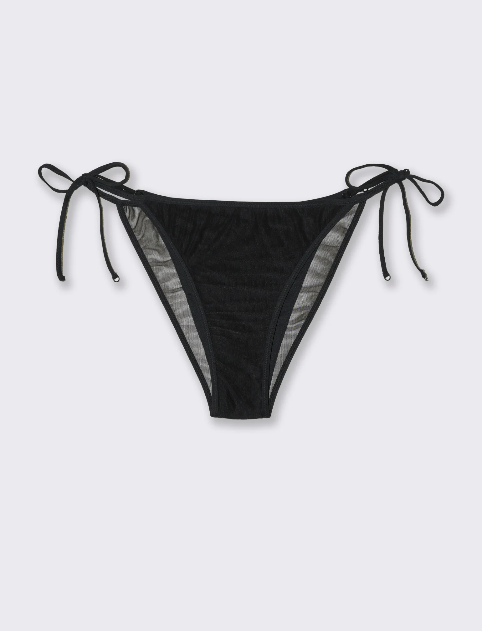 Slip mare donna con tulle - Nero