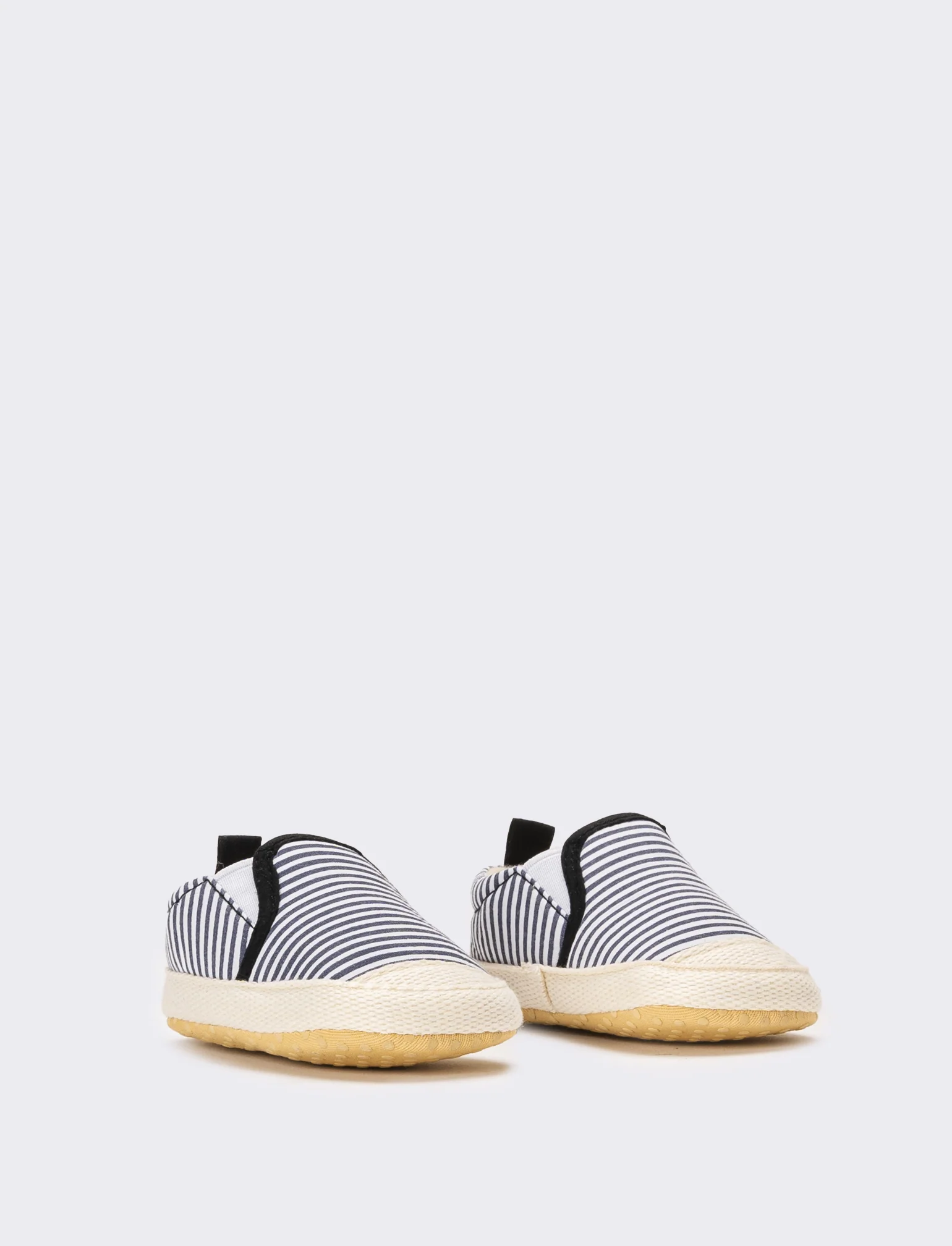 Slip-on a righe con neonato - Blu - Image 3