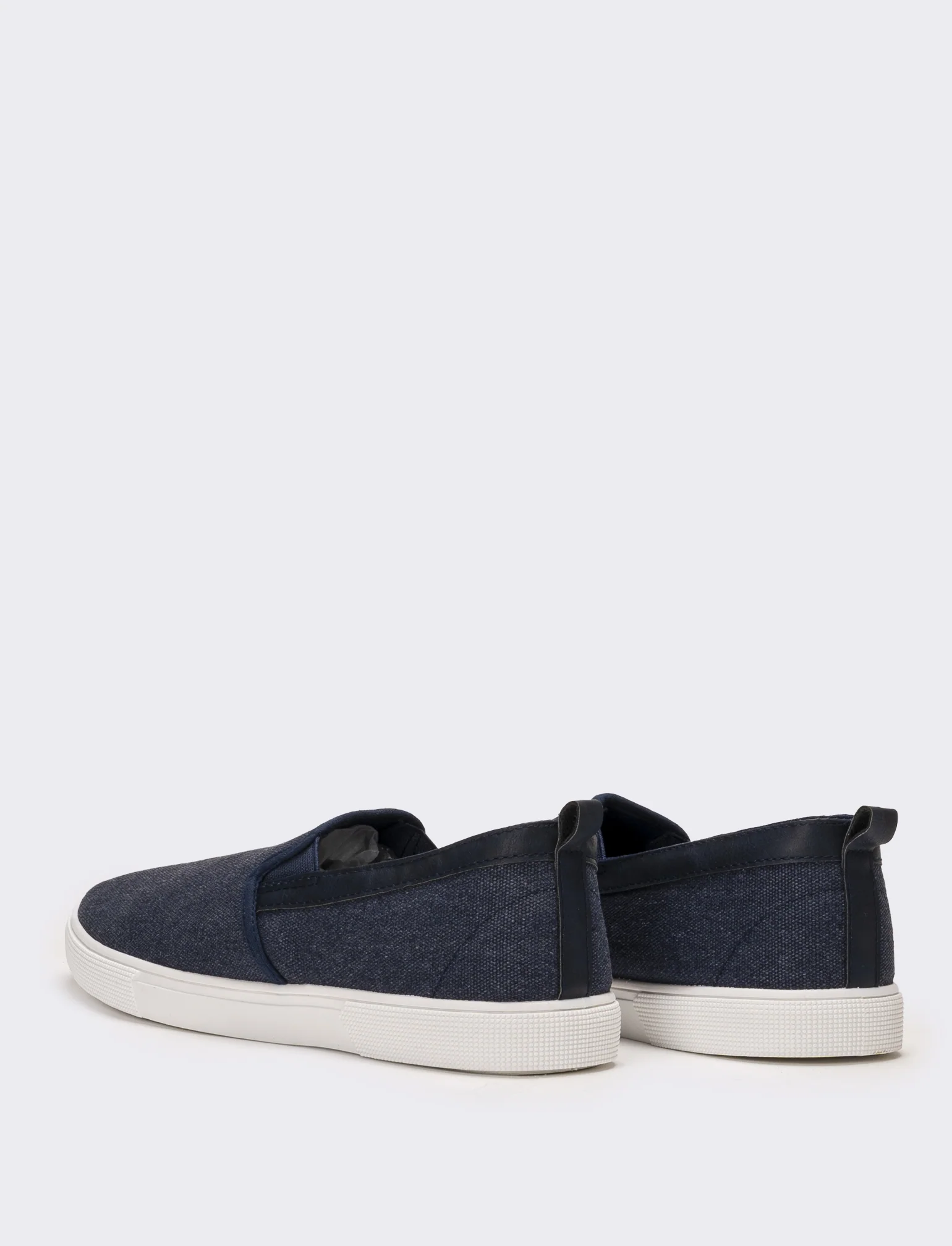 Slip-on da uomo in canvas - Blu - Image 3