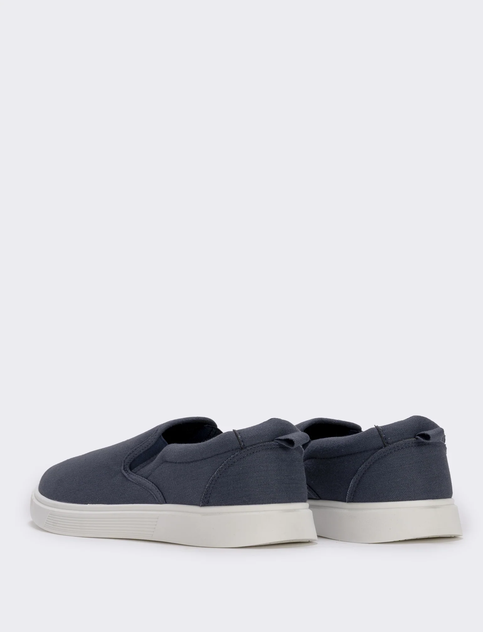 Slip-on da uomo in tela, due colori - Blu - Image 3