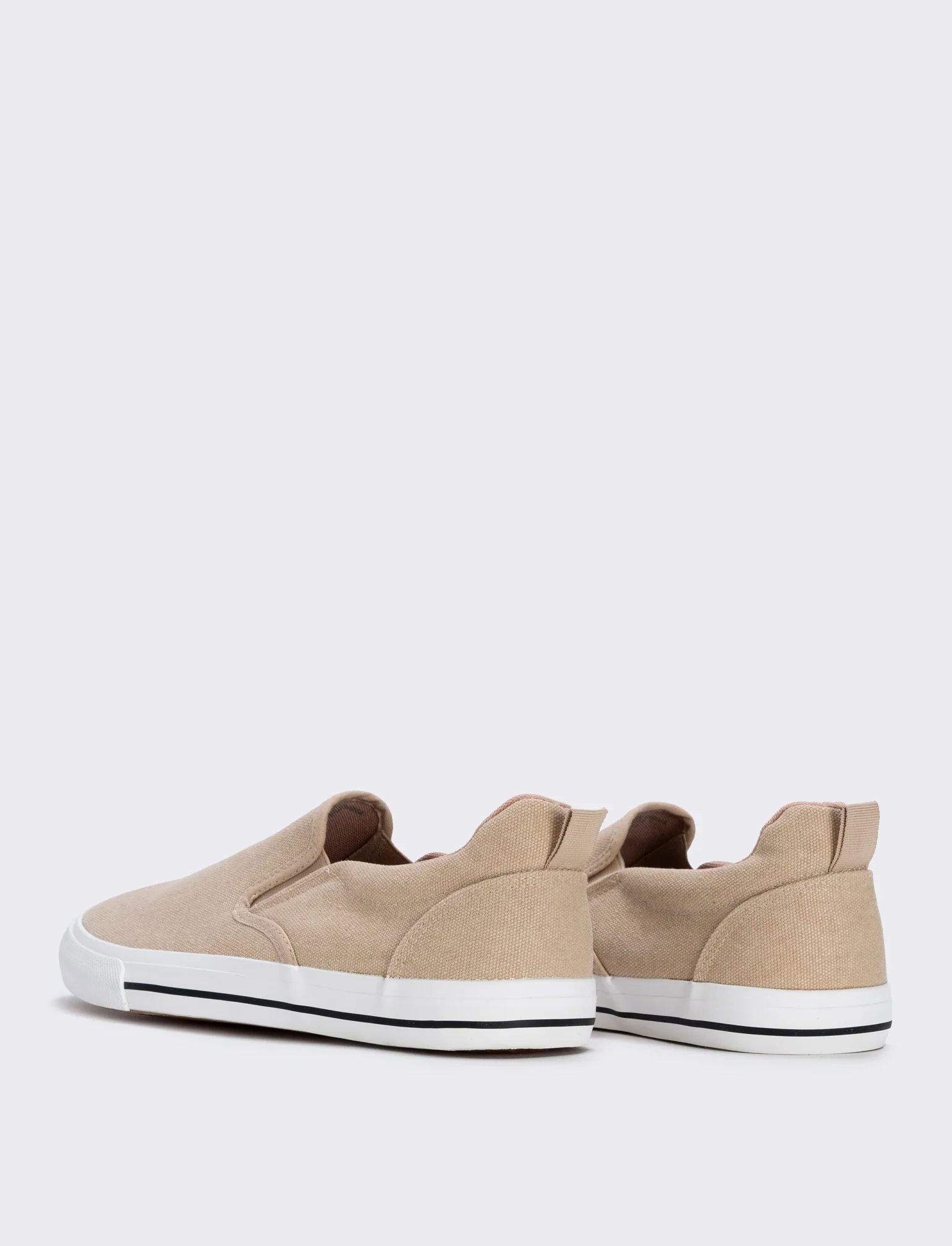 Slip-on in tela disponibili in due colori - Beige - Image 3