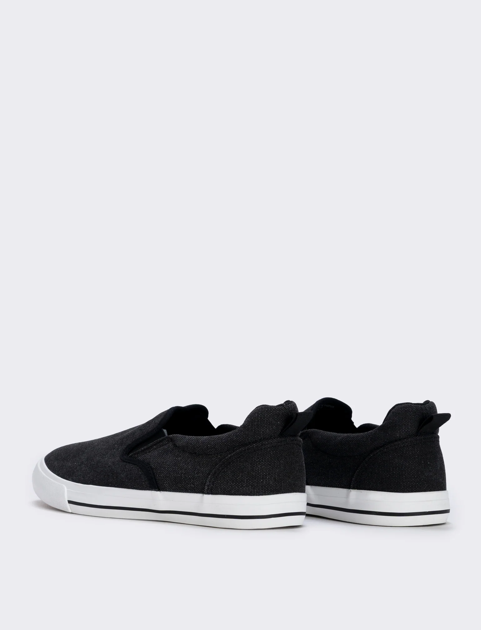 Slip-on in tela disponibili in due colori - Nero - Image 3