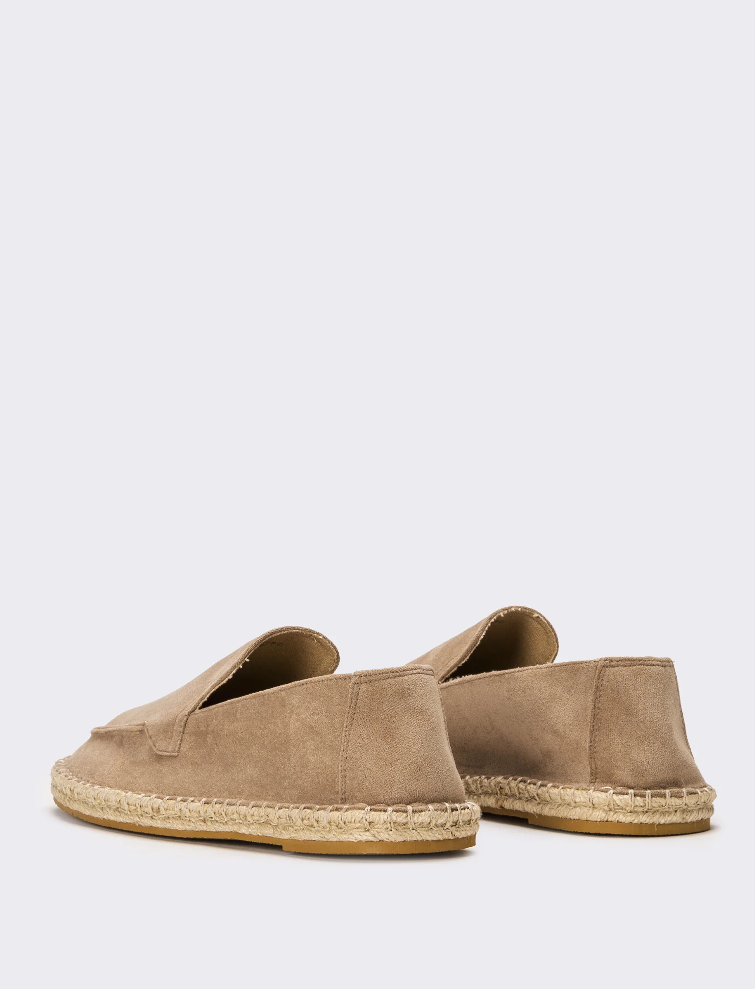 Slip-on scamosciata da uomo . - Grigio fango - Image 3
