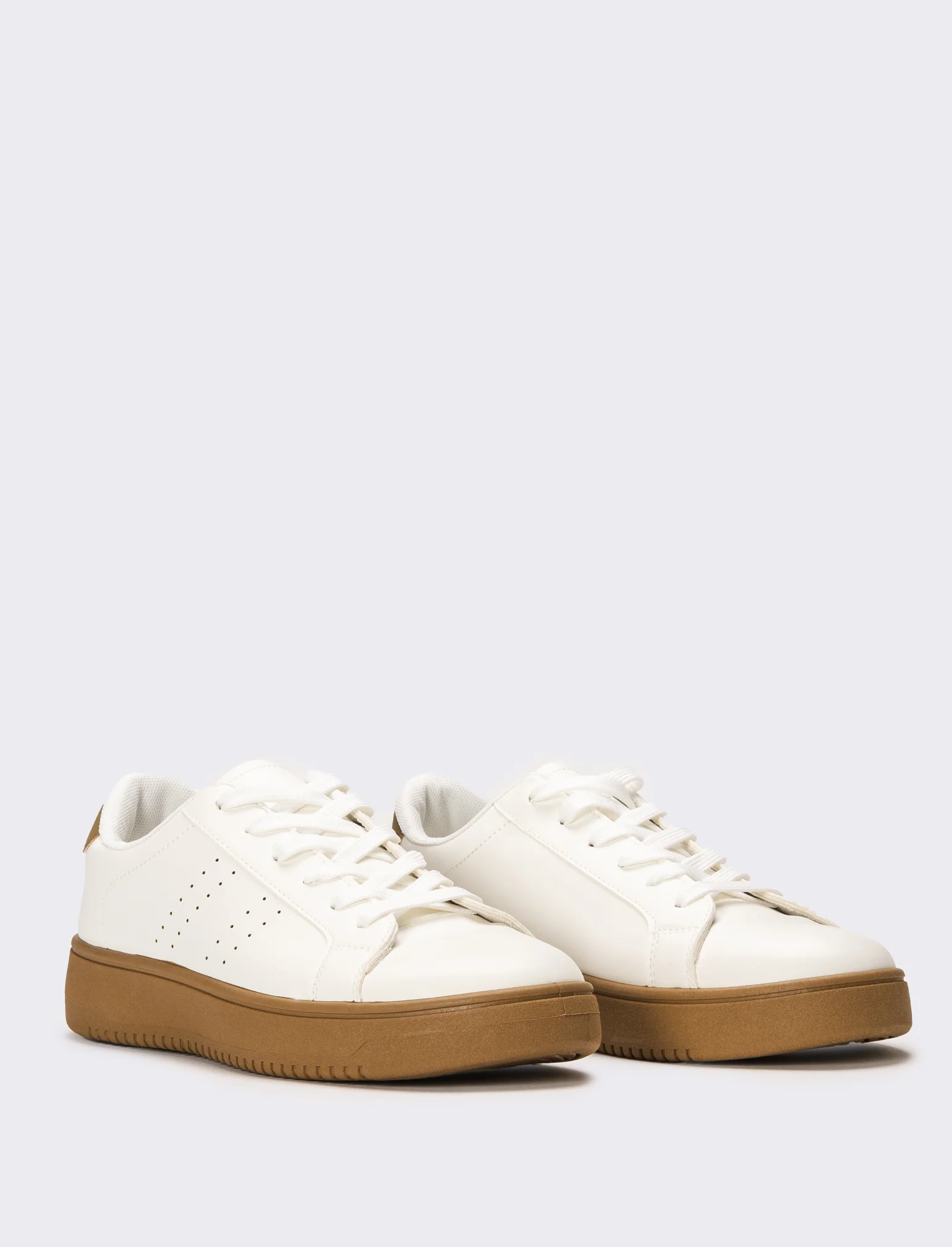 Sneakers basic da uomo - Bianco - Image 2