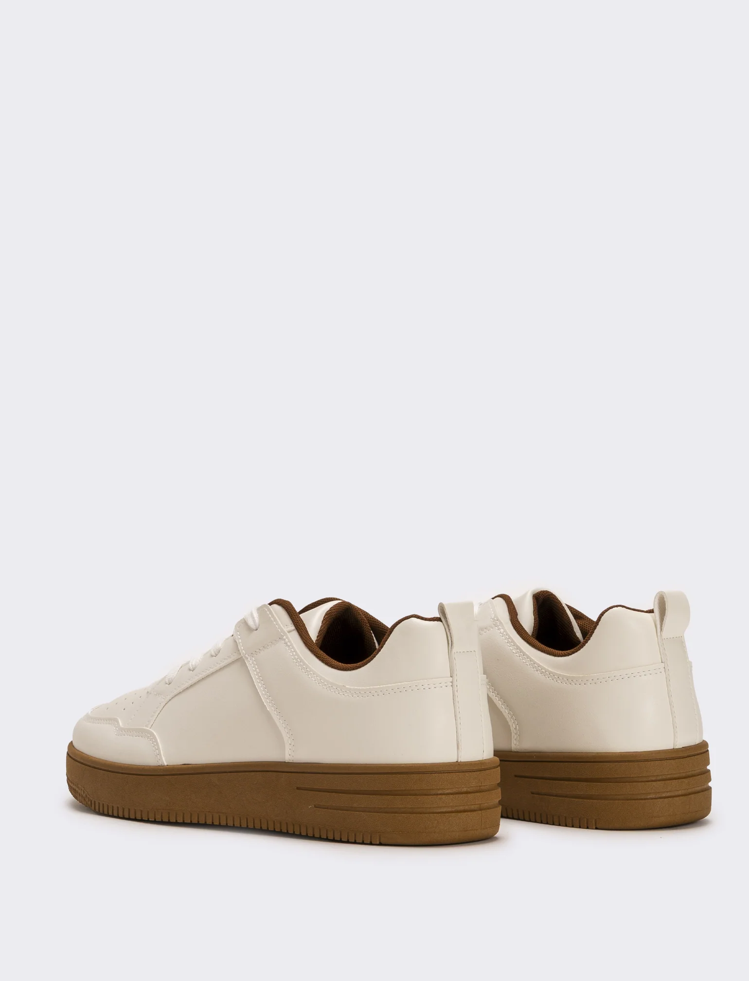 Sneakers basica da uomo - Bianco - Image 3