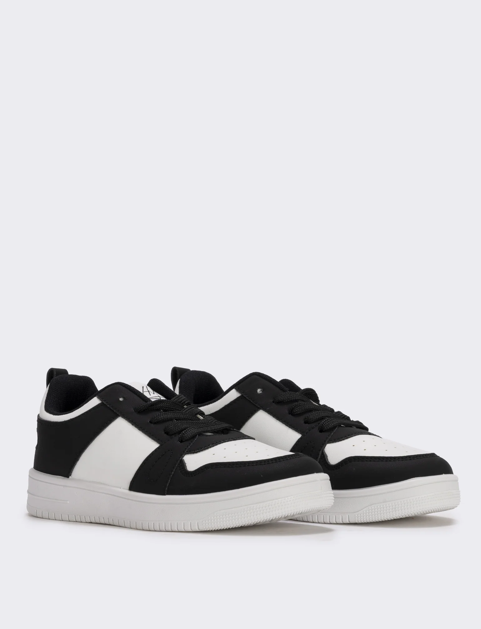 Sneakers bianche e nere per bambini - Bianco-nero - Image 3