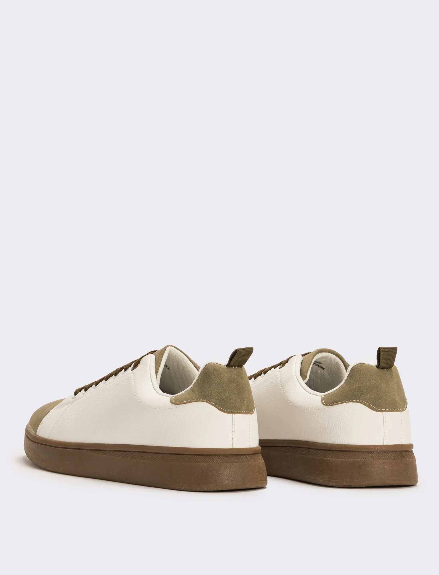 Sneakers bicolor da uomo - Bianco - Image 3