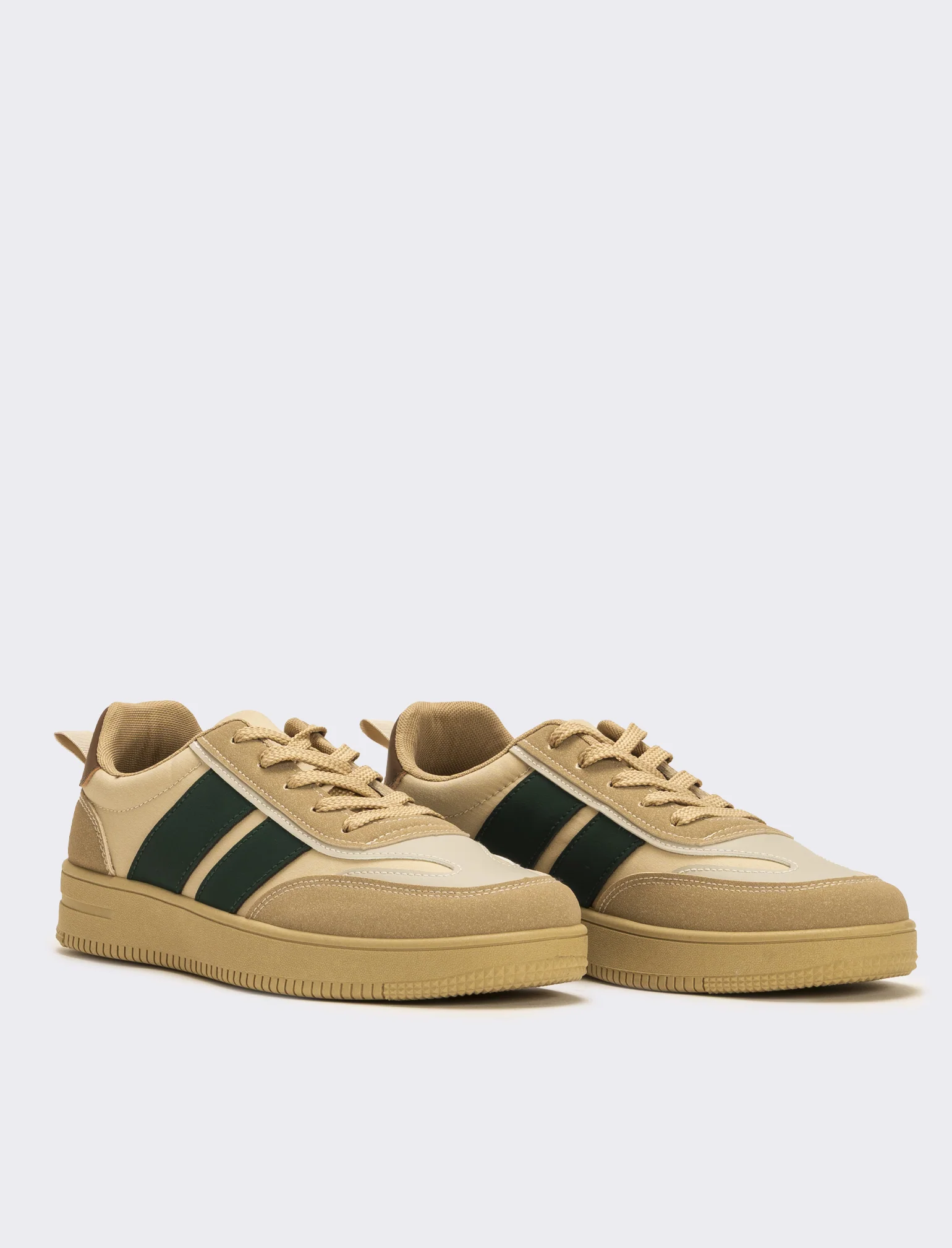 Sneakers camel da uomo - Cammello - Image 3
