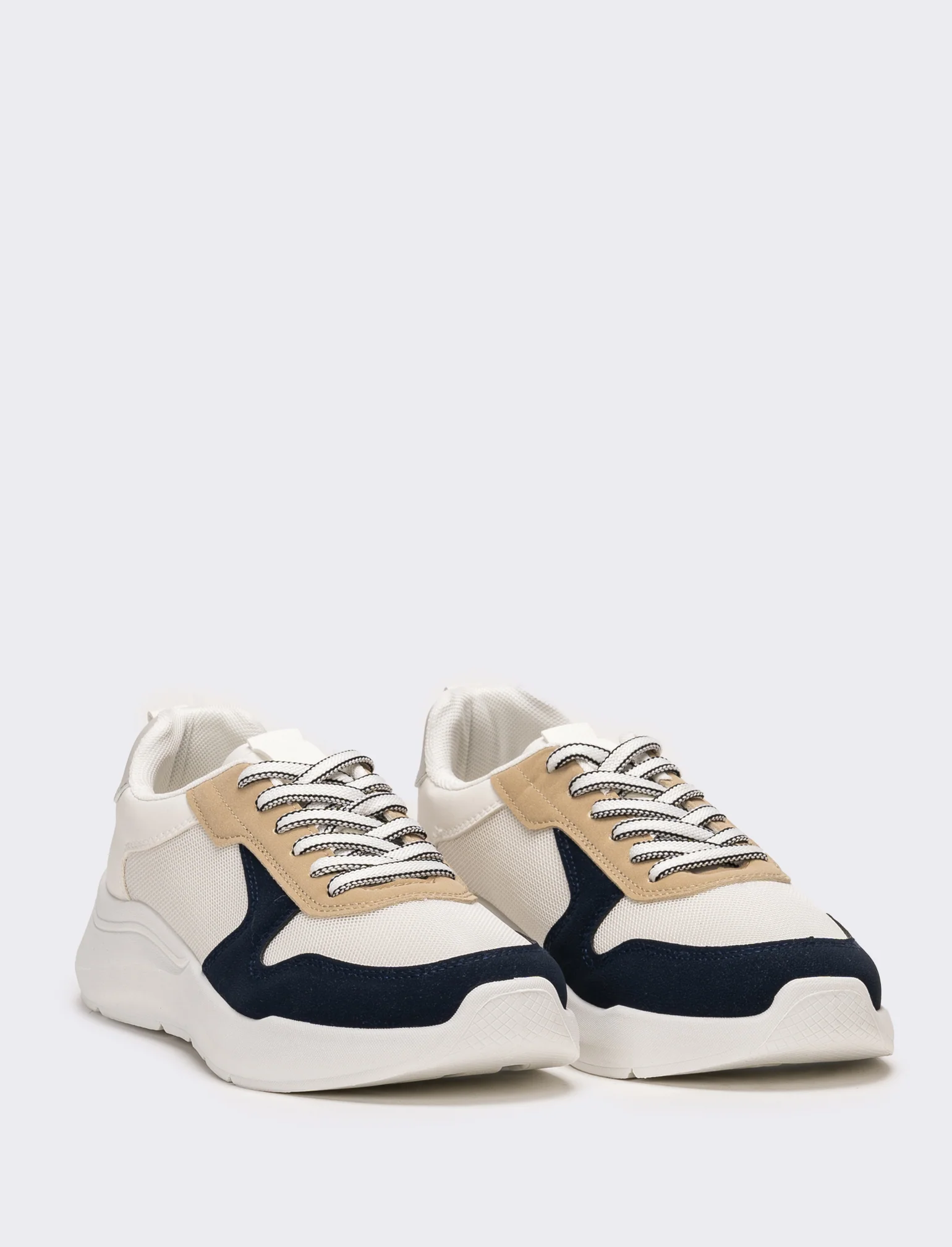 Sneakers casual da uomo - Bianco - Image 2