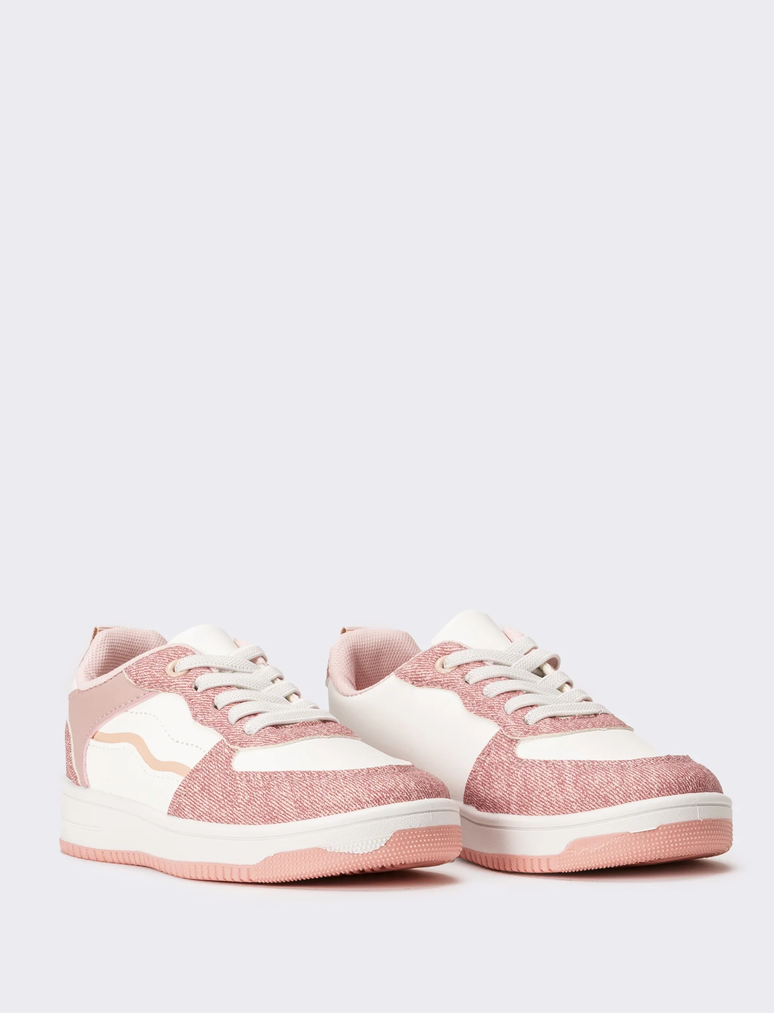 Sneakers con elementi combinati da bambina - Rosa