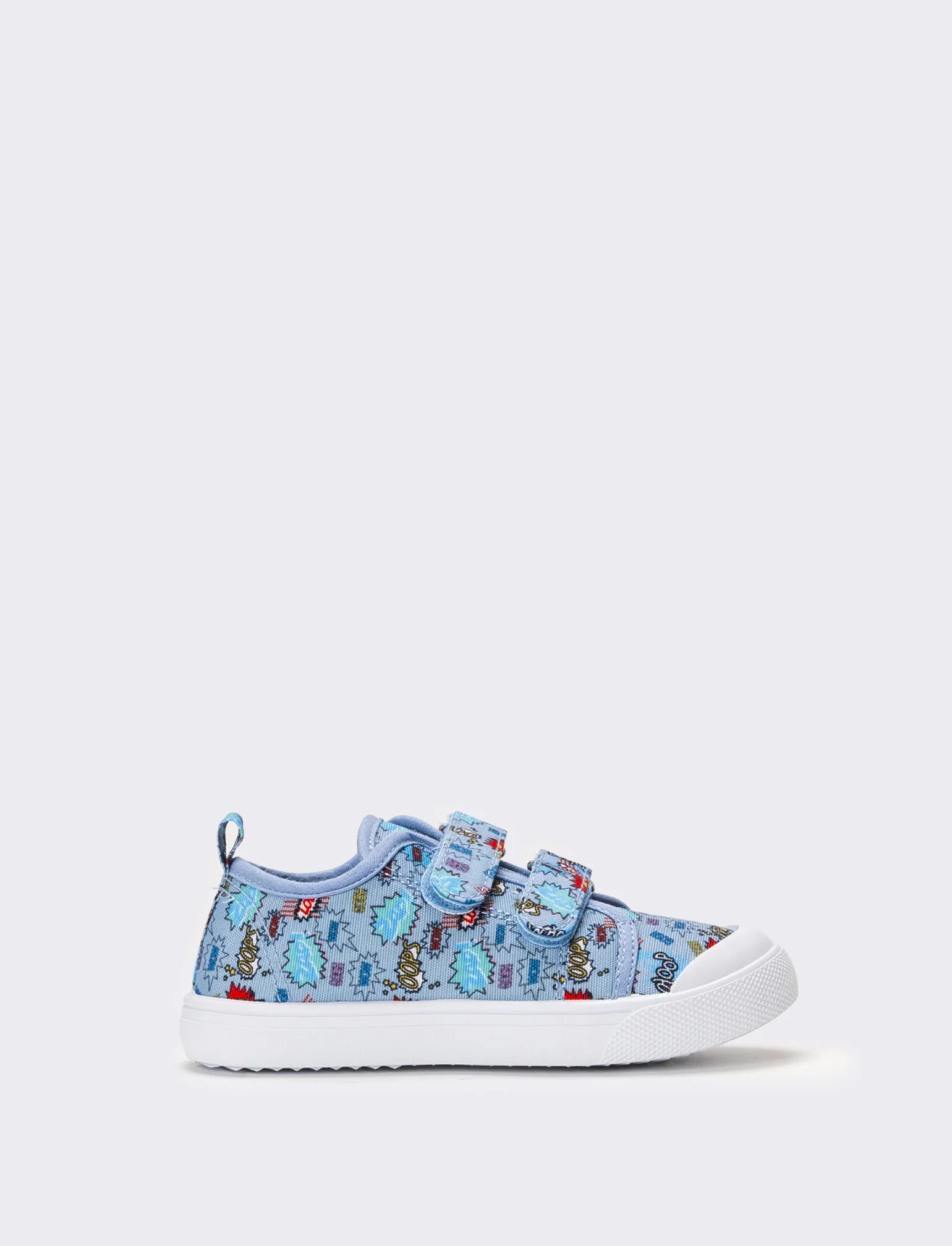 Sneakers con fantasia da bambino - Celeste - Image 2