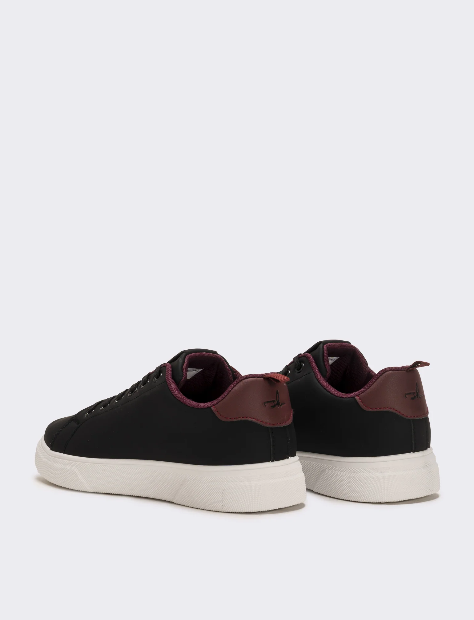 Sneakers con fodera a contrasto da uomo - Nero - Image 3
