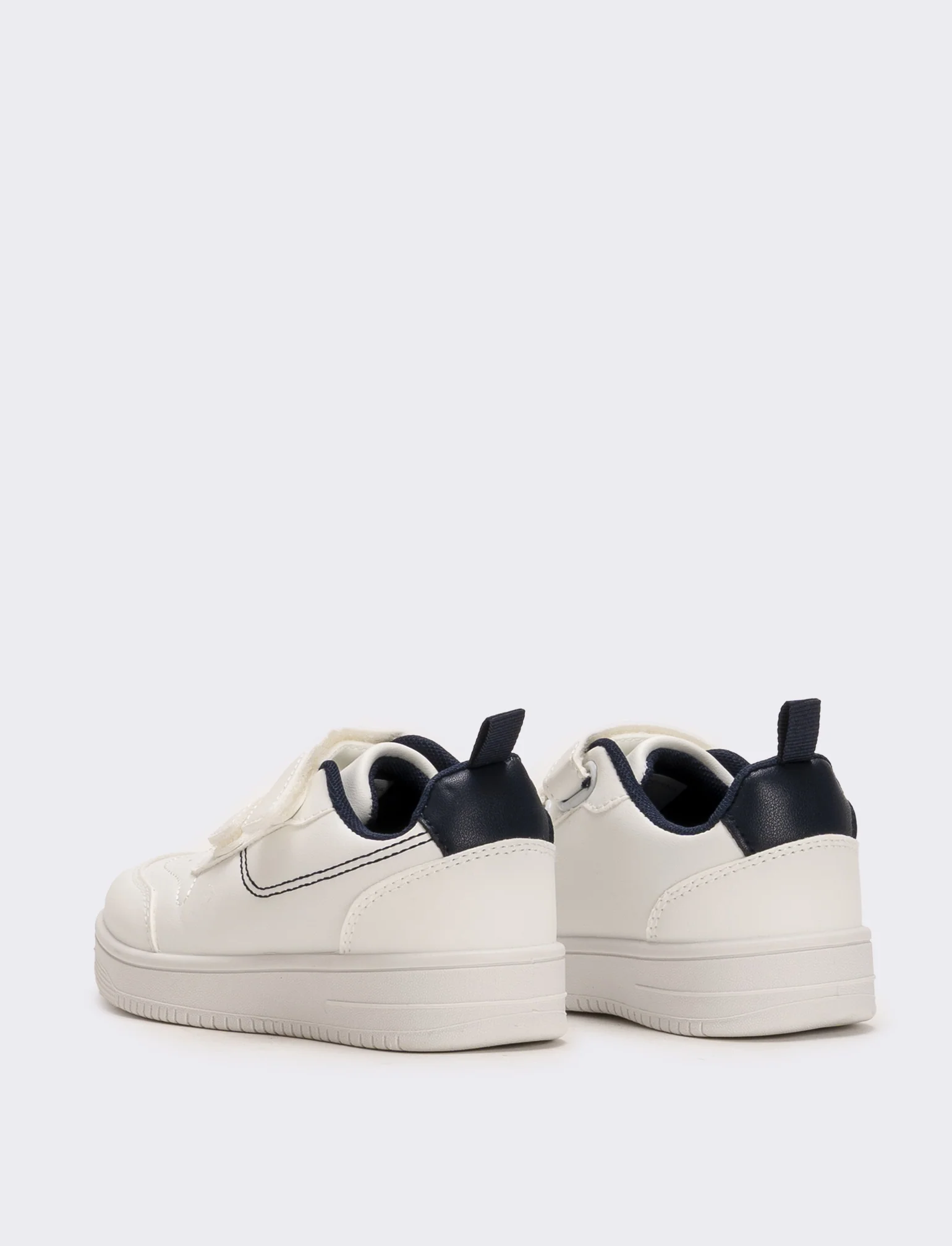Sneakers con fodera blu da bambino - Bianco - Image 3