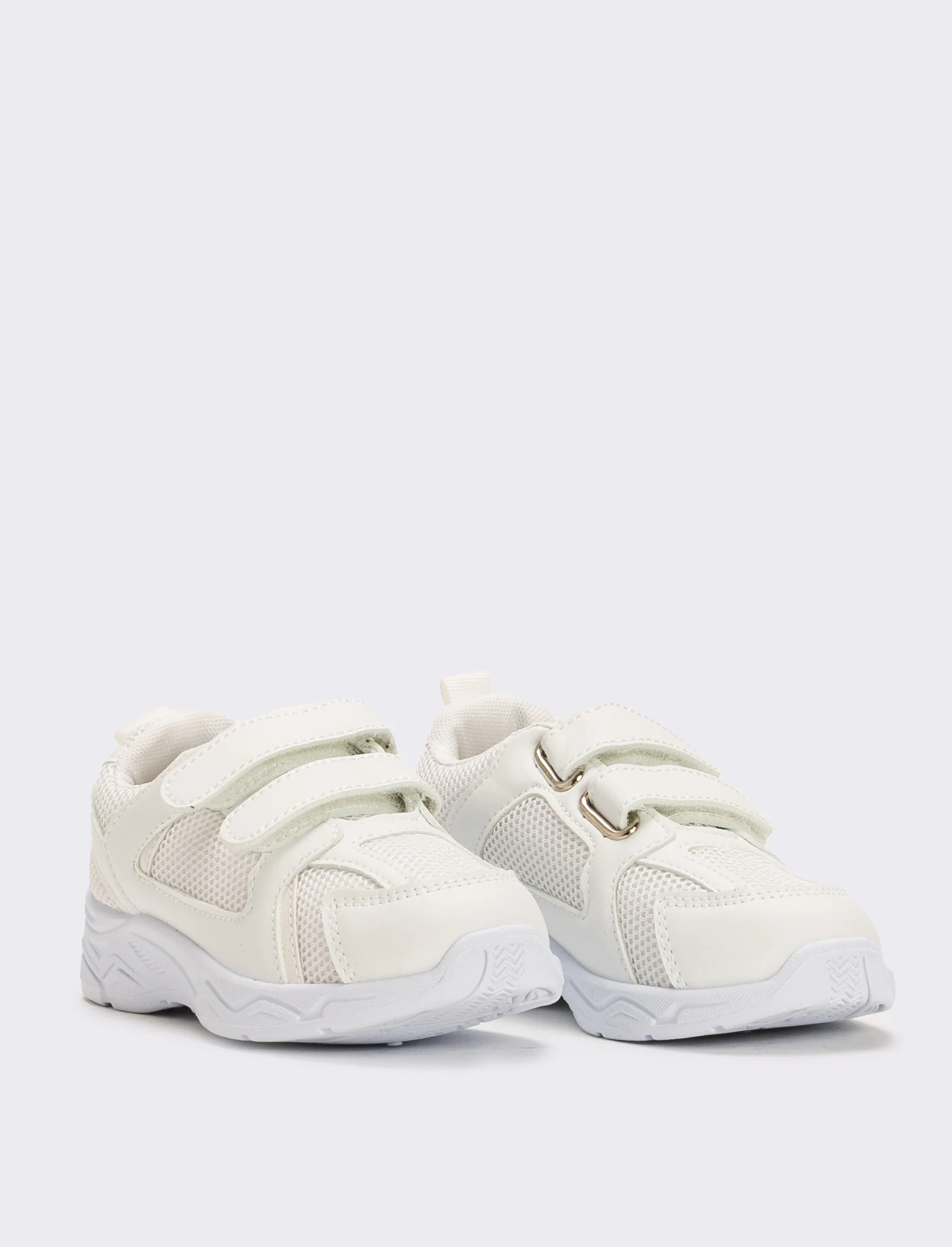 Sneakers con inserti da bambino - Bianco - Image 3