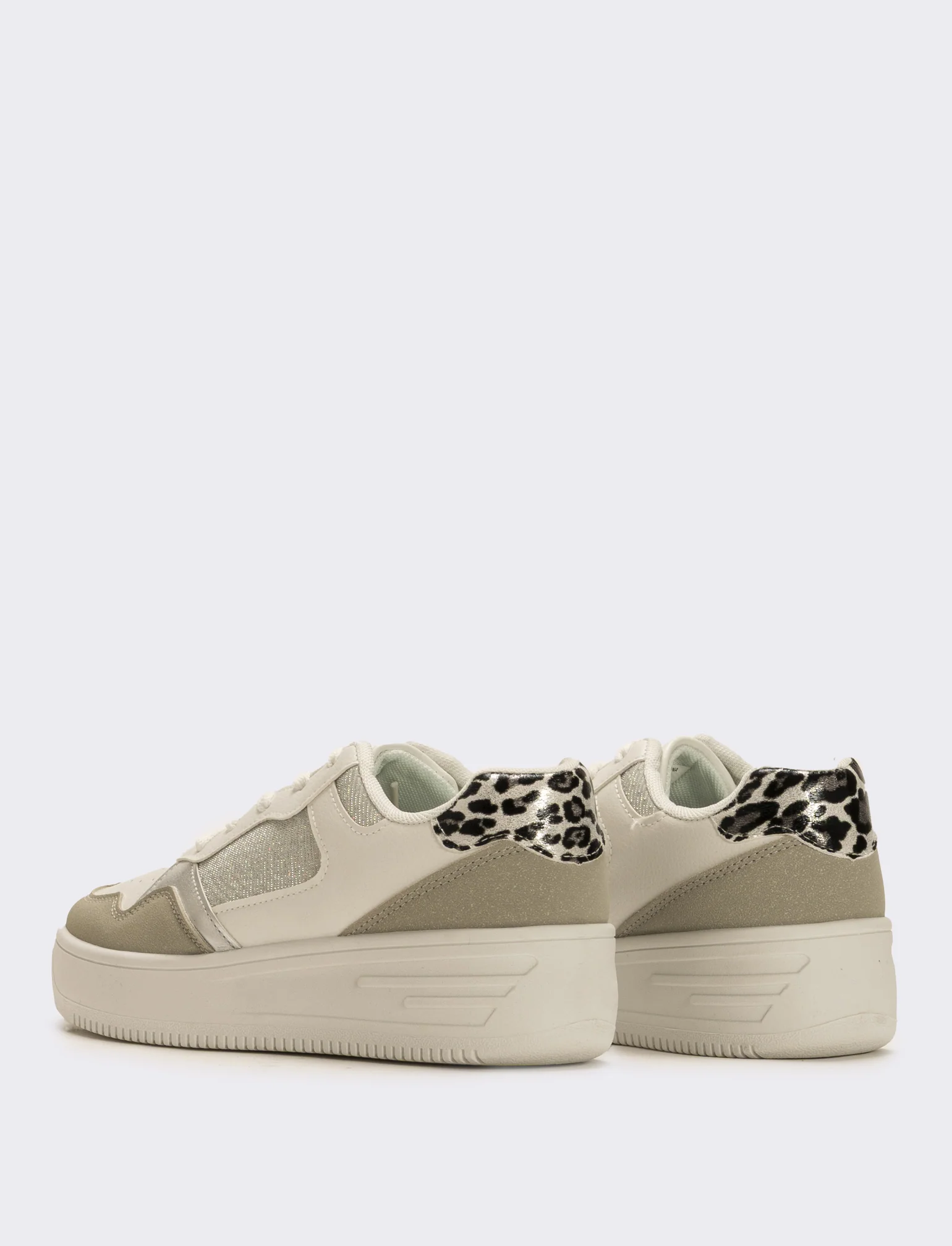 Sneakers con inserti da donna - Bianco - Image 3