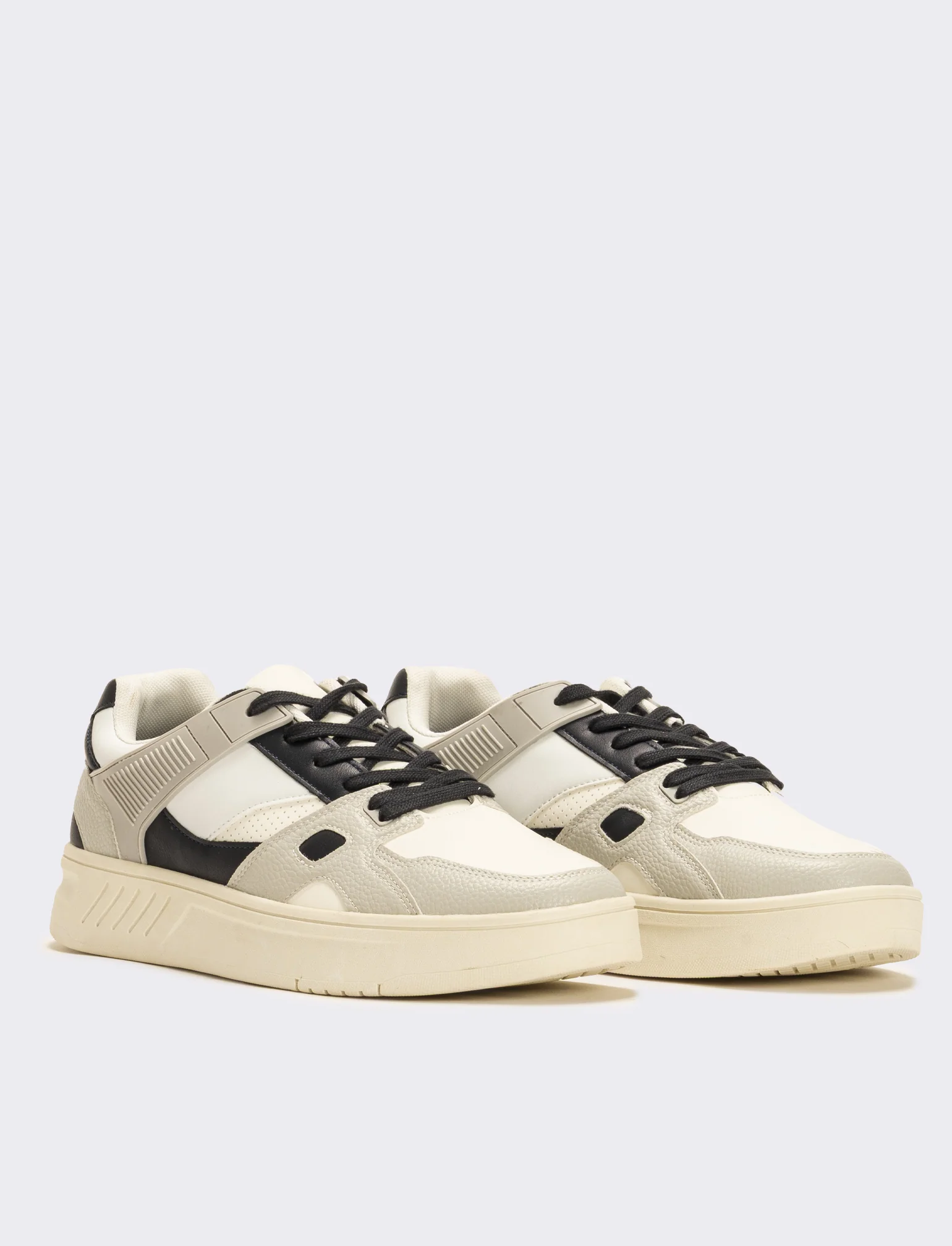 Sneakers con inserti da uomo - Bianco-blu - Image 3