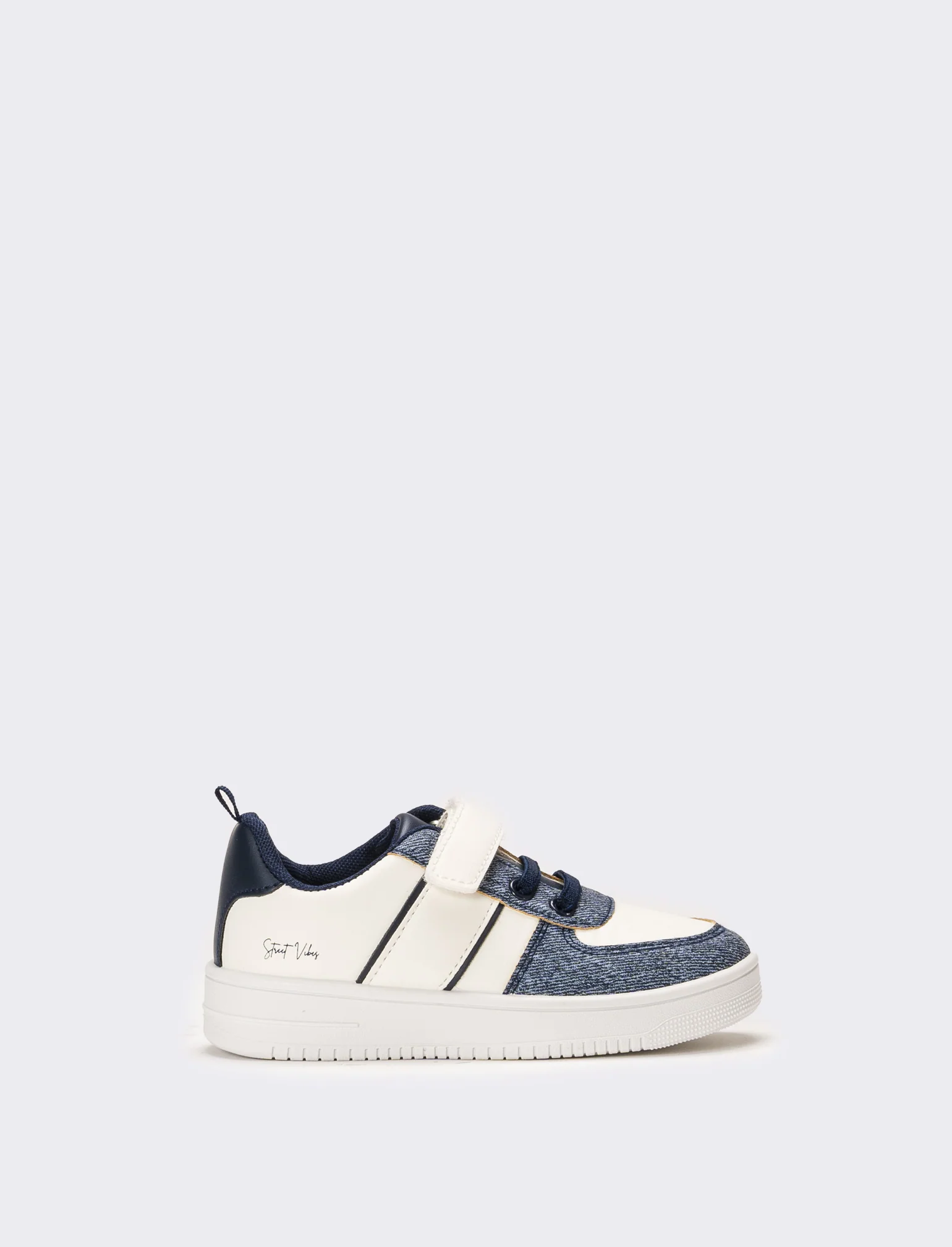 Sneakers con riporti da bambino - Bianco - Image 2