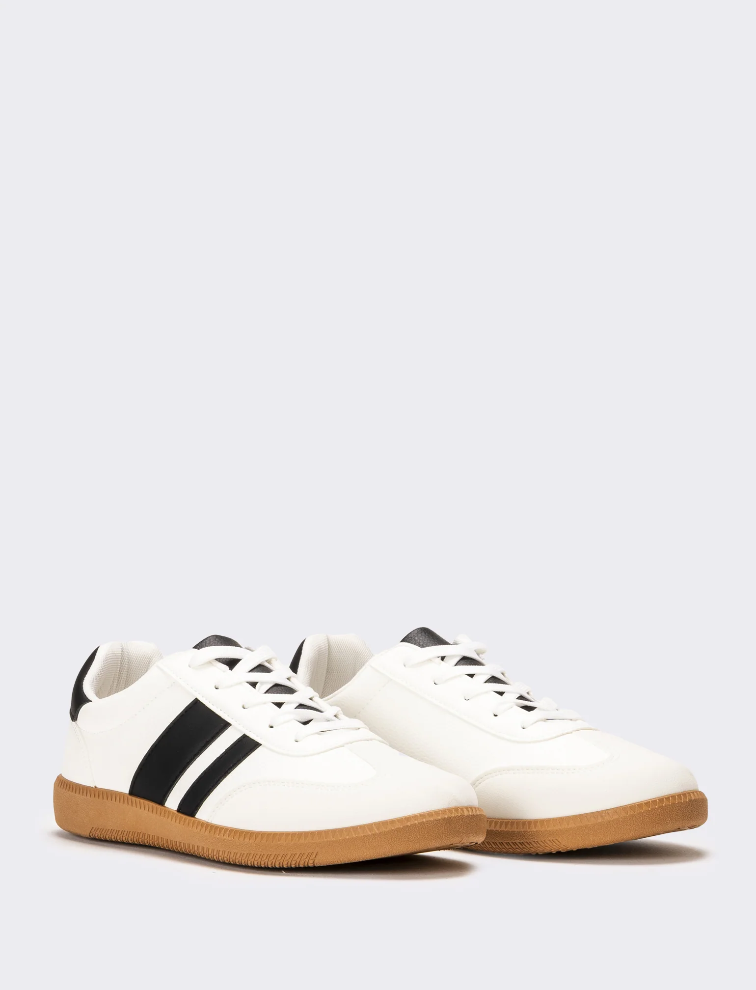 Sneakers con riporti da uomo - Bianco - Image 2