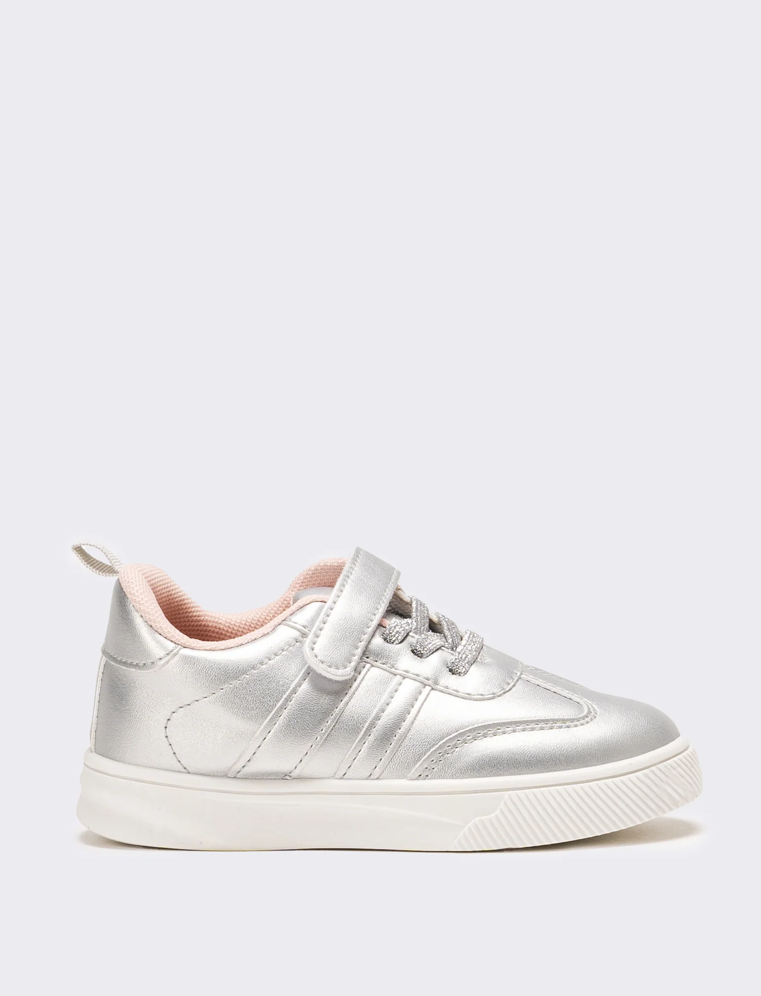 Sneakers da bambina argentata - Argento - Image 2