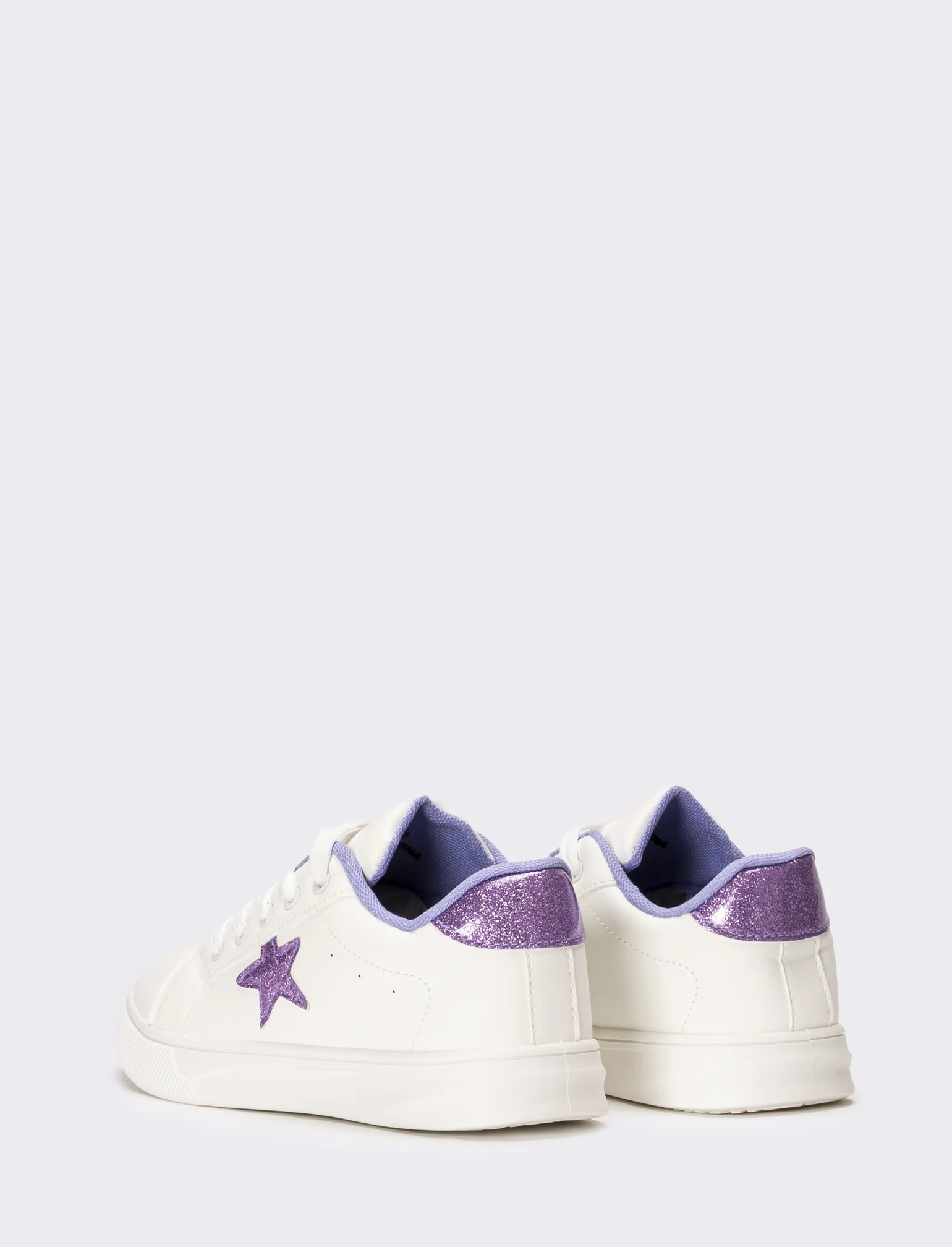 Sneakers da bambina con stella - Bianco - Image 3