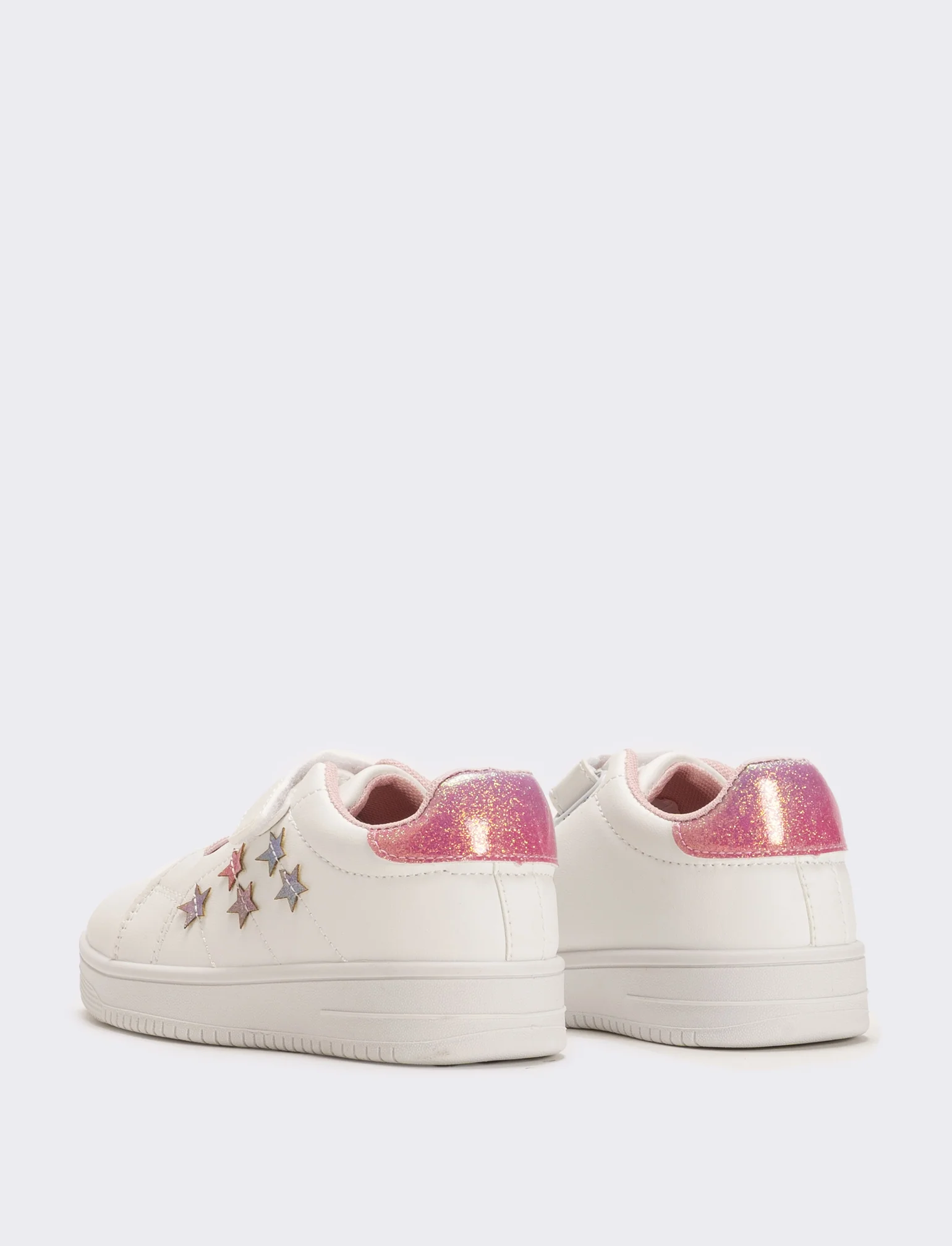 Sneakers da bambina con stelle - Bianco - Image 3