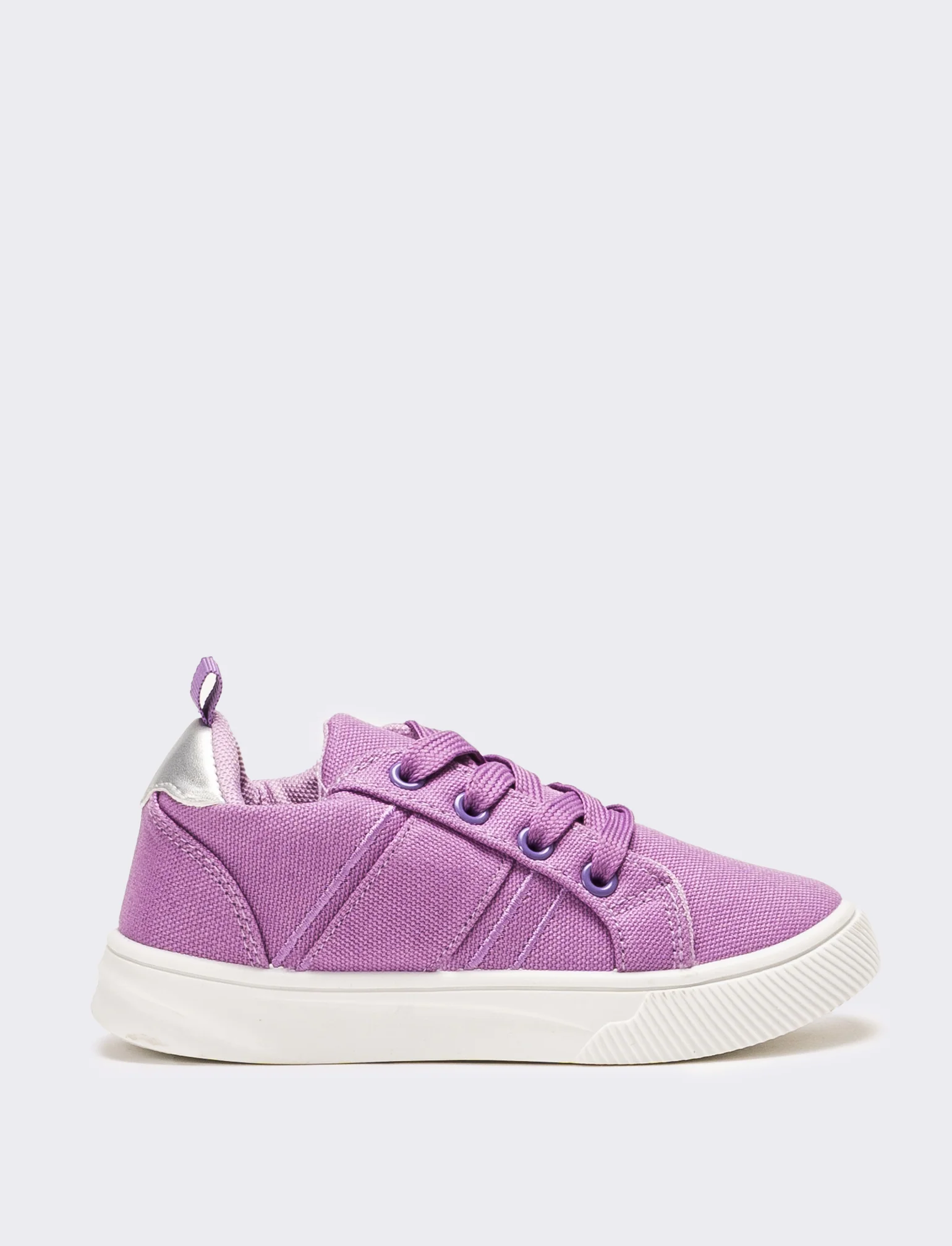 Sneakers da bambina in canvas - Lilla - Image 2