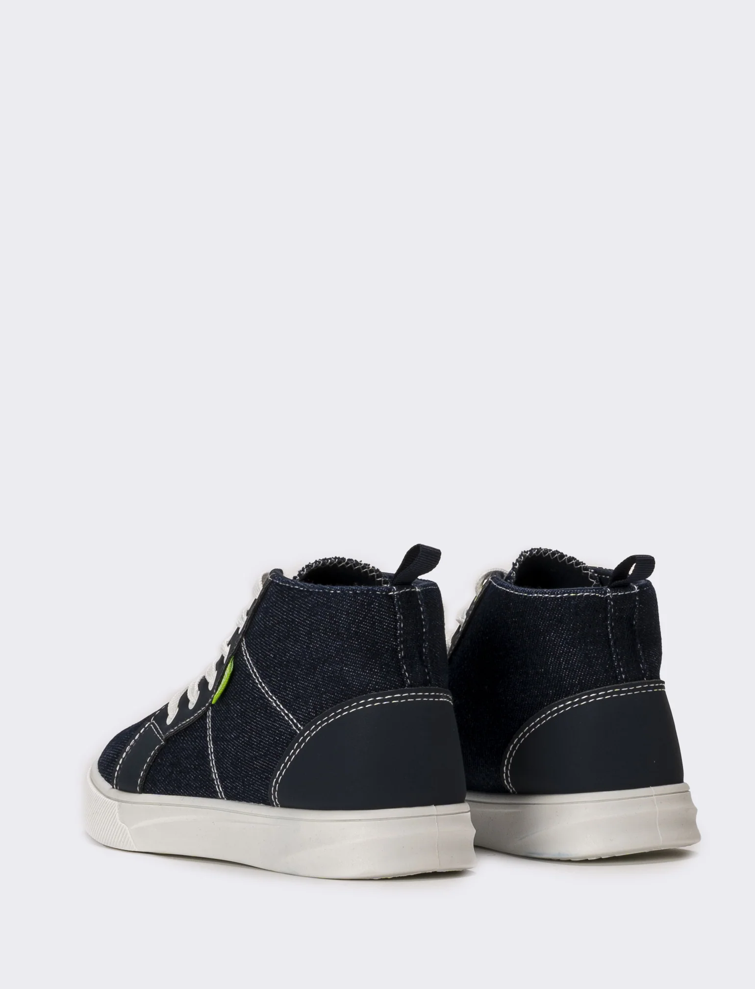 Sneakers da bambino a collo alto - Denim - Image 3