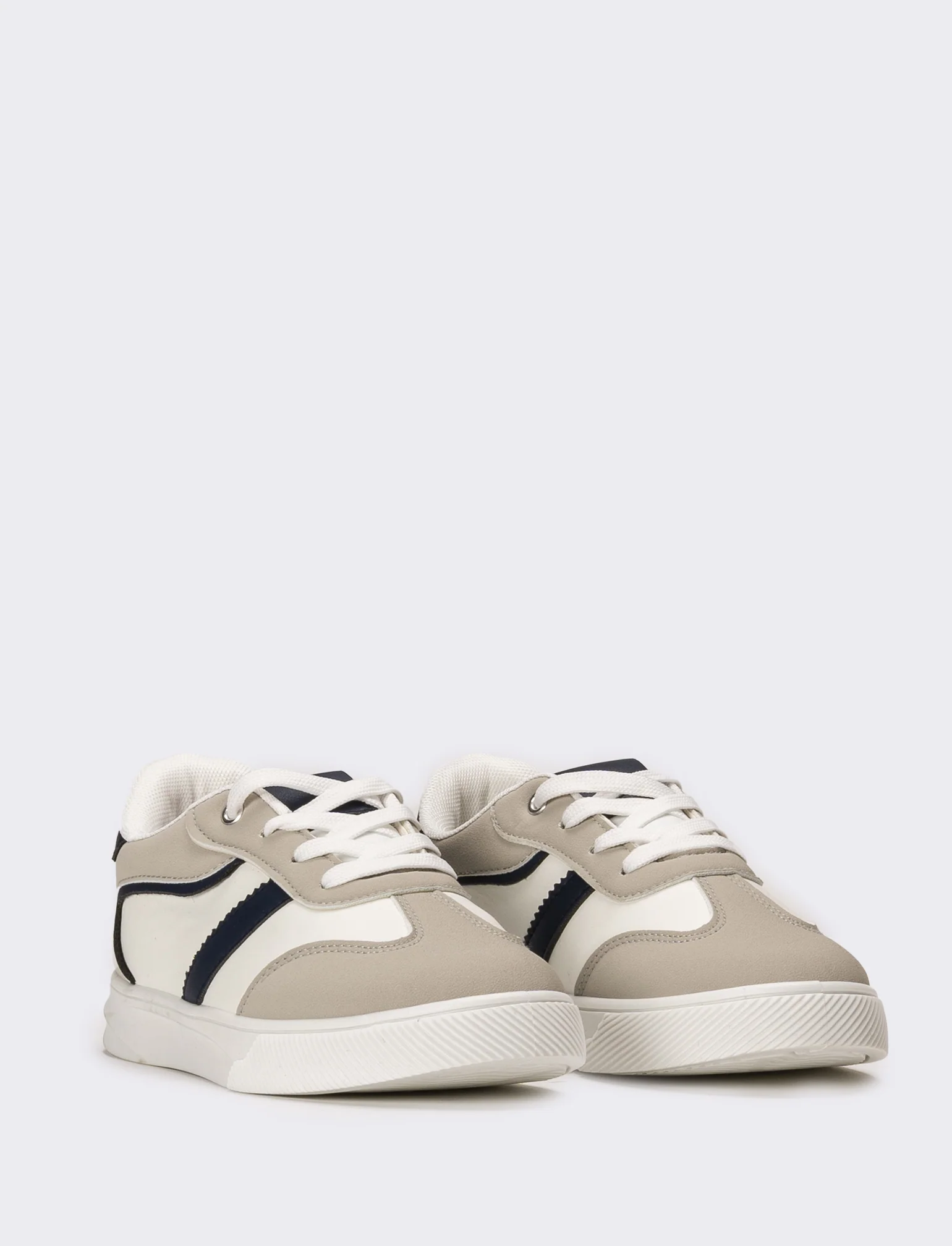 Sneakers da bambino con elementi combinati - Bianco