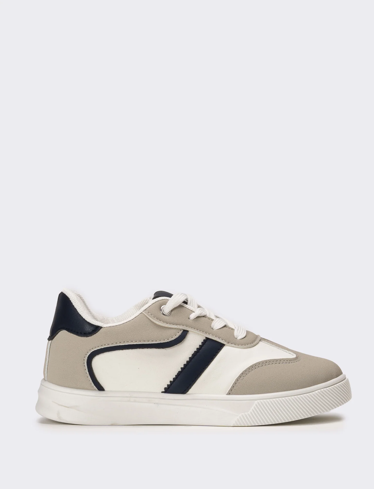 Sneakers da bambino con elementi combinati - Bianco - Image 2