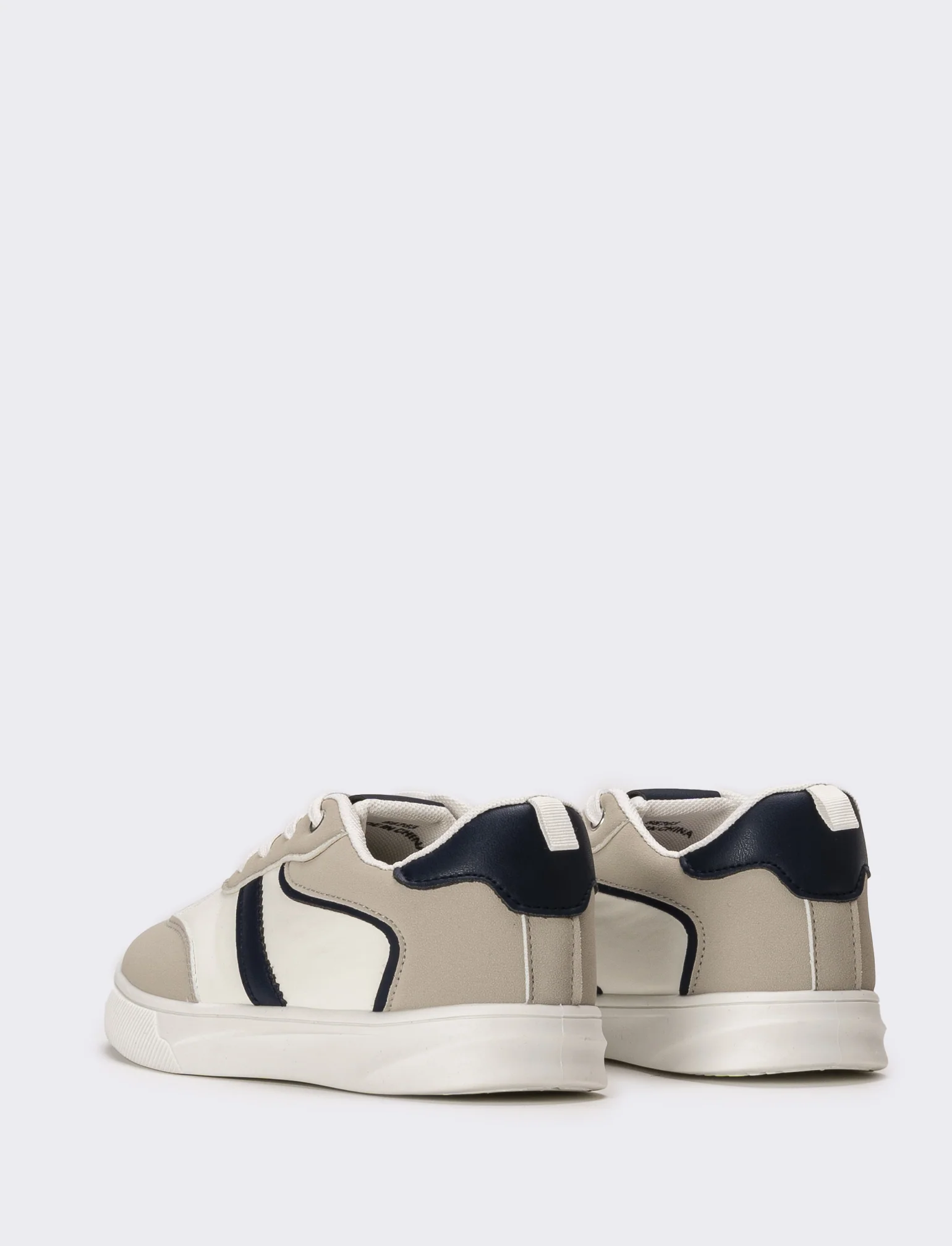 Sneakers da bambino con elementi combinati - Bianco - Image 3