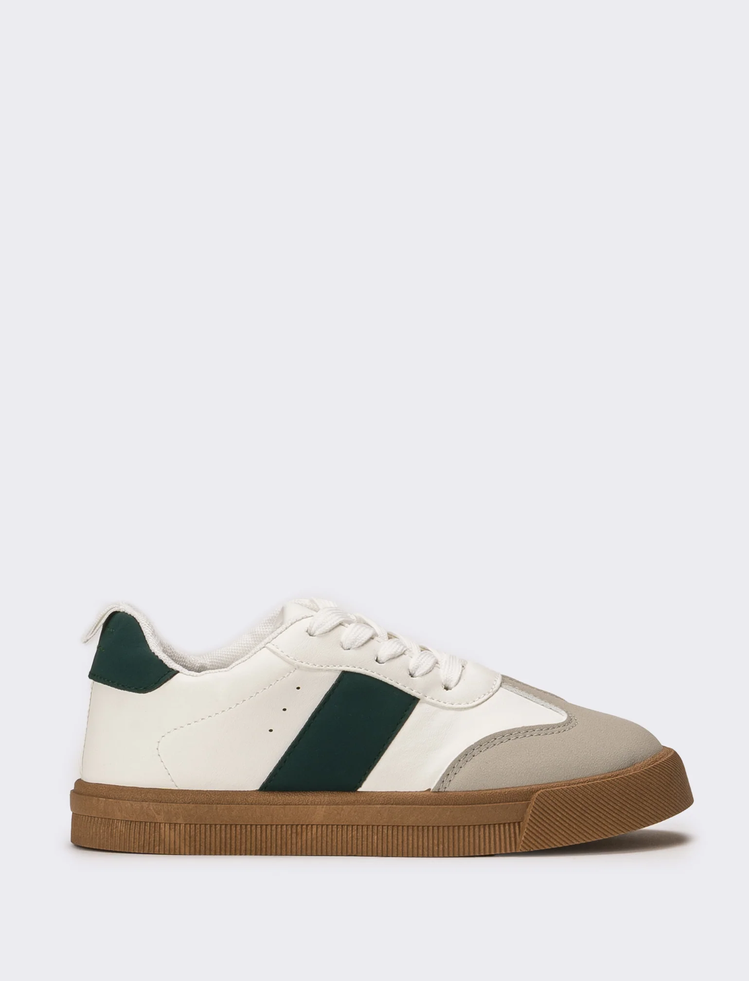 Sneakers da bambino con riporti - Bianco - Image 2