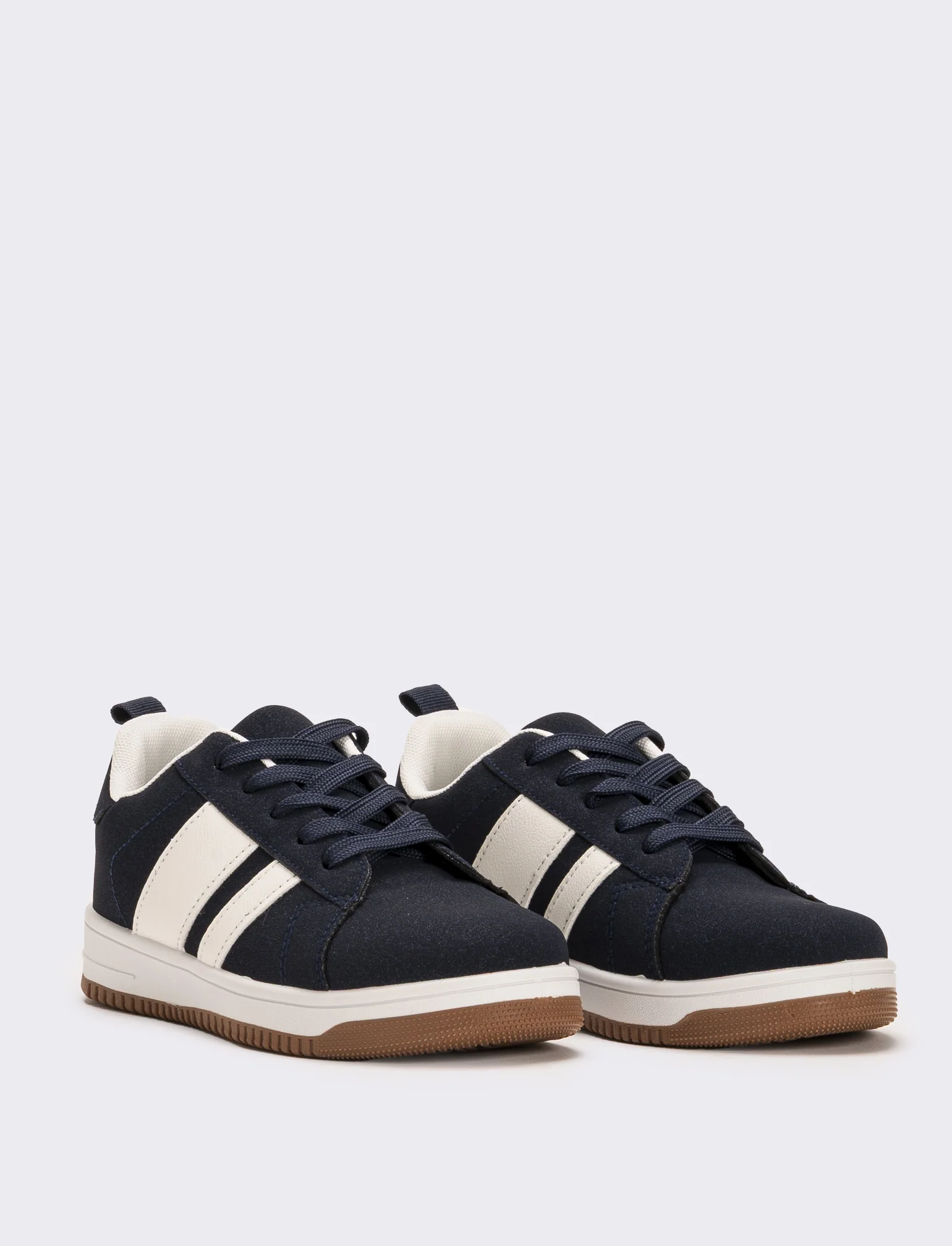 Sneakers da bambino con riporti - Blu - Image 3