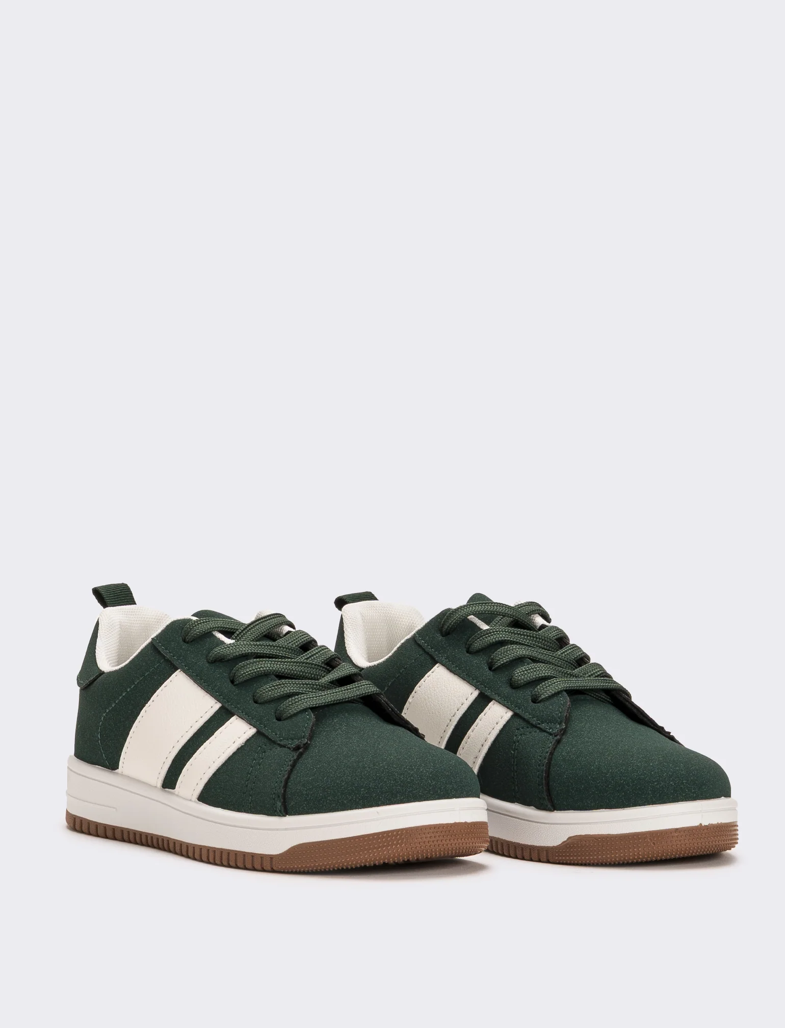 Sneakers da bambino con riporti - Verde - Image 3