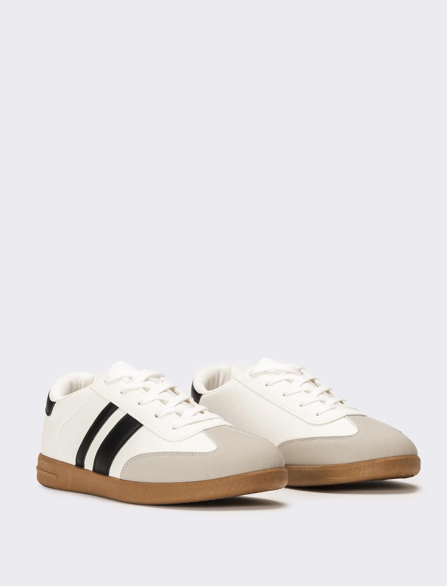 Sneakers da donna con inserti - Bianco - Image 2
