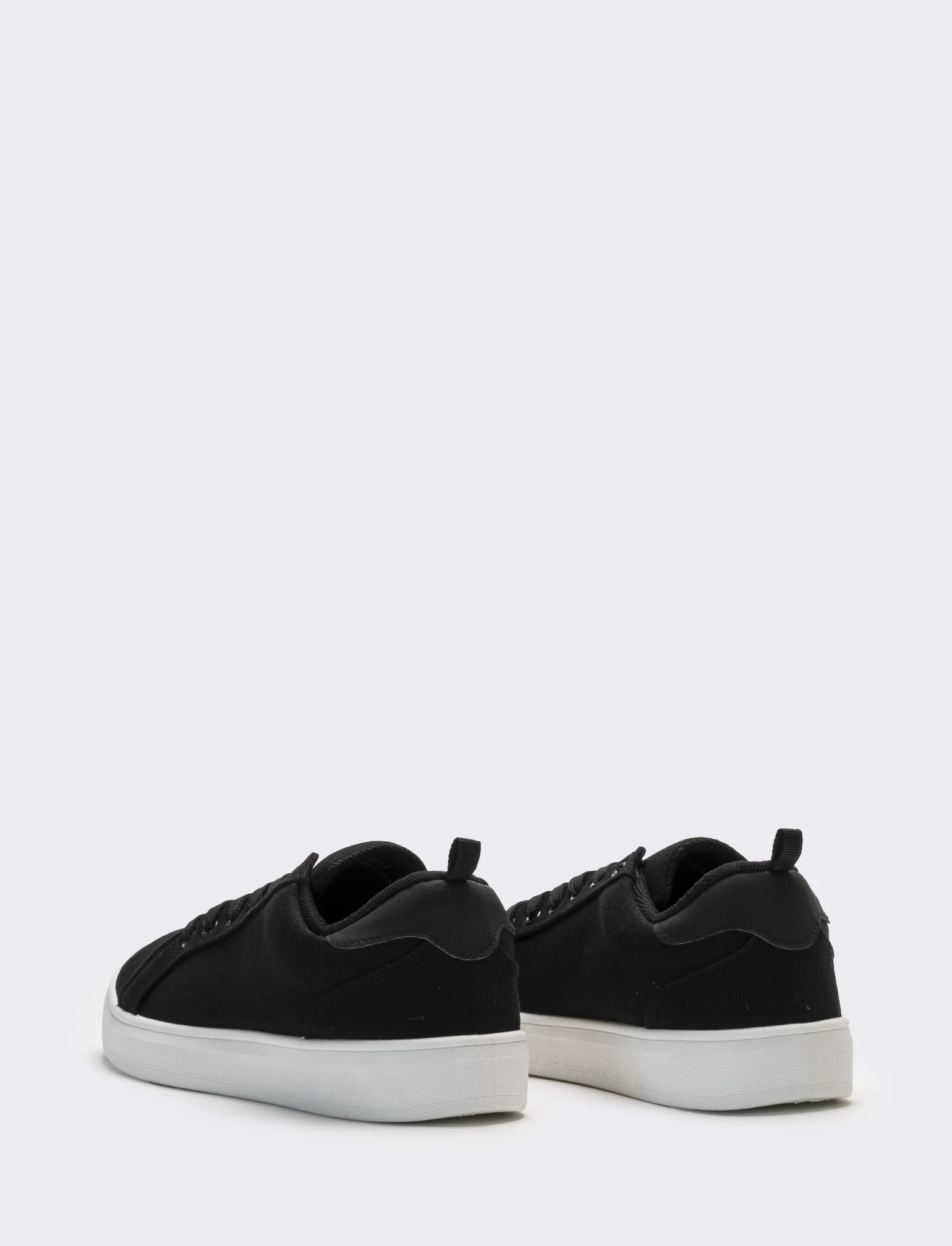 Sneakers da donna in canvas con riporti - Nero - Image 3