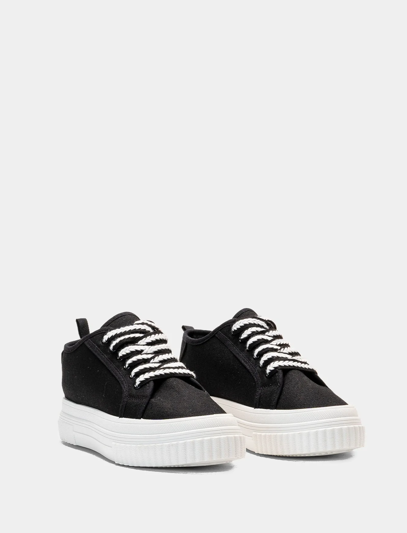 Sneakers da donna  in canvas - Nero