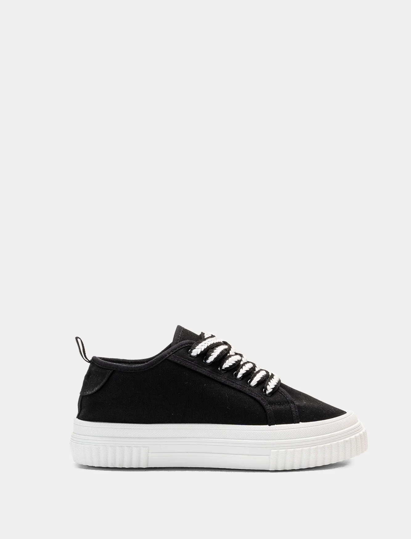 Sneakers da donna  in canvas - Nero - Image 2
