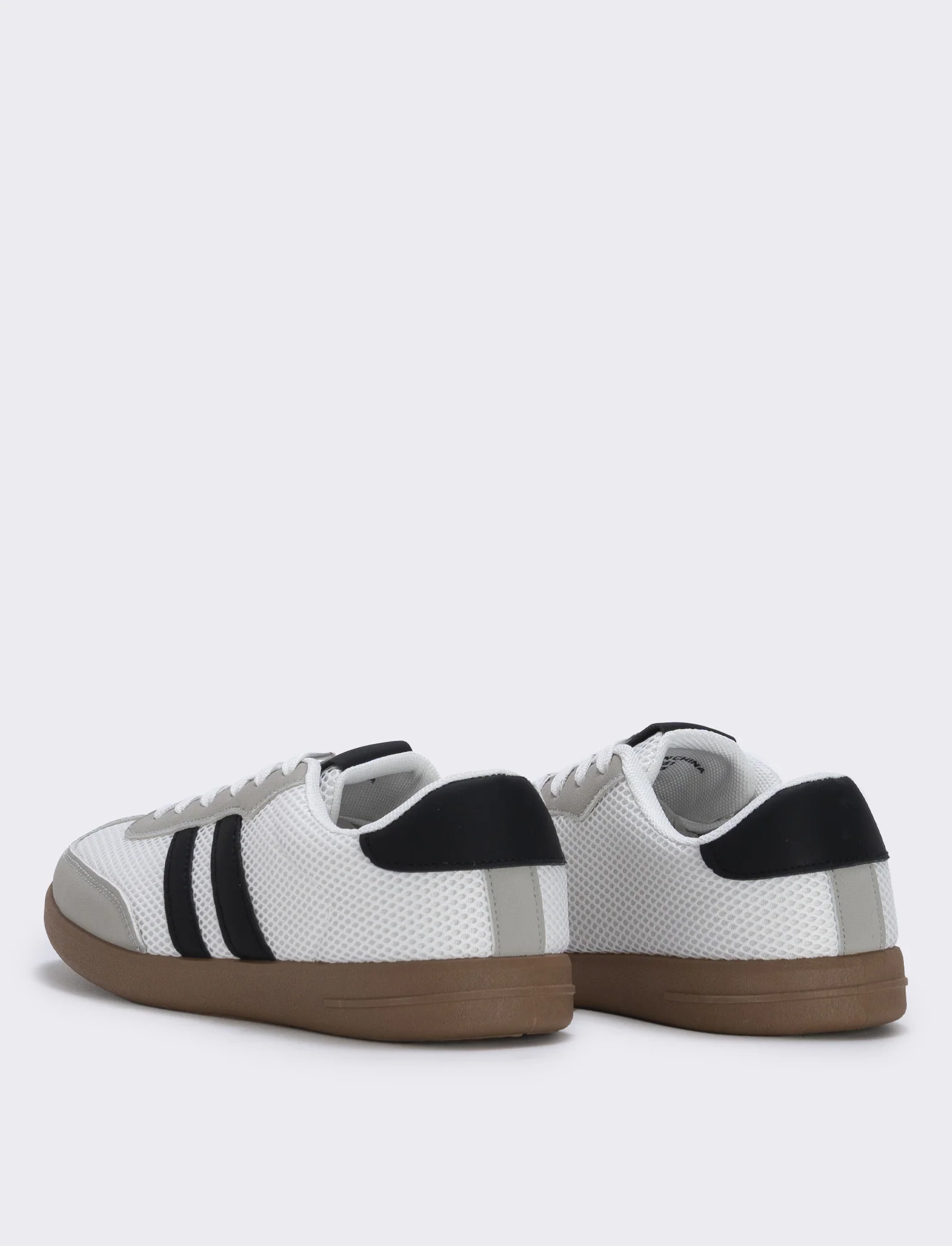 Sneakers da in poliuretano a contrasto - Bianco - Image 2