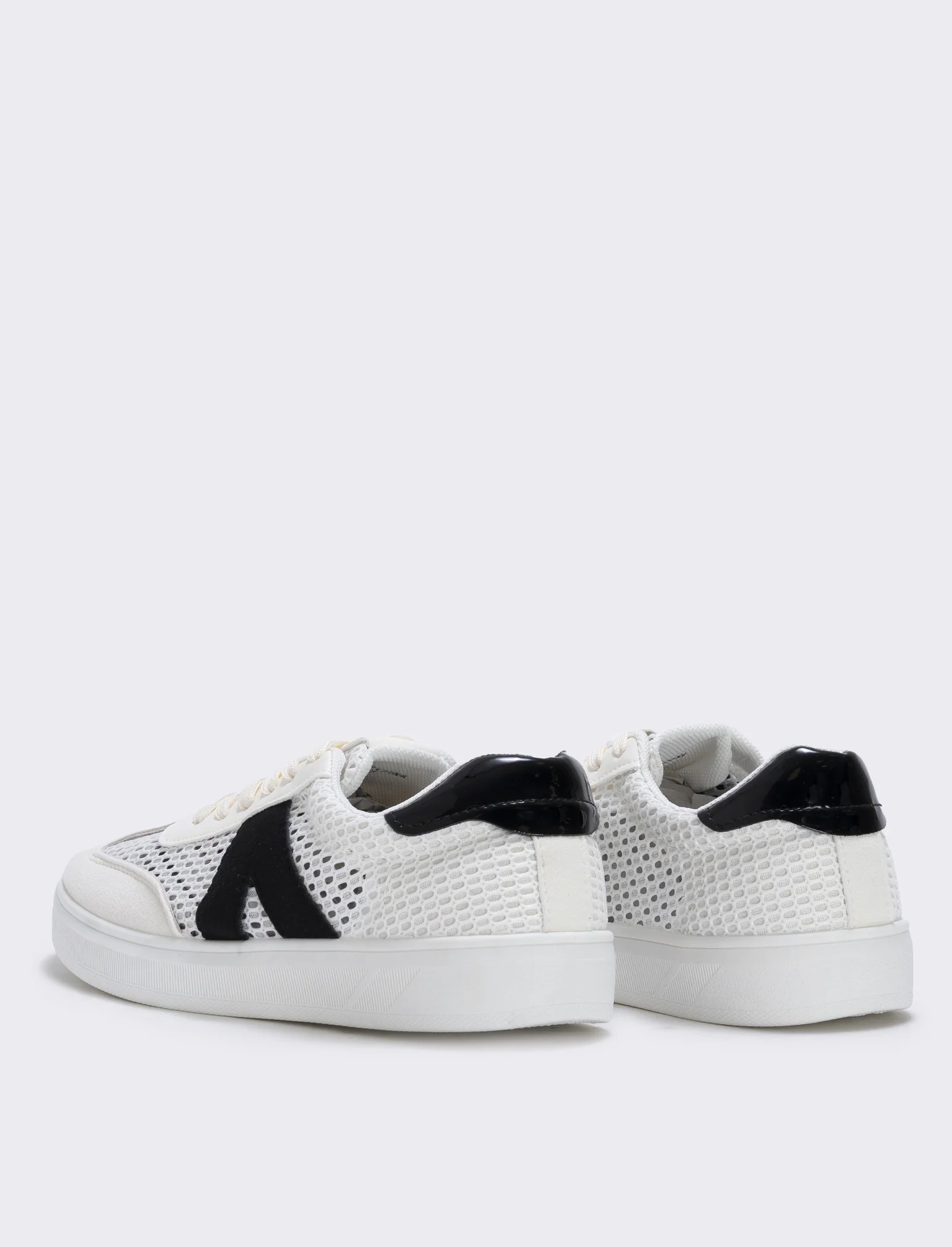 Sneakers da multielemento a contrasto - Bianco - Image 2