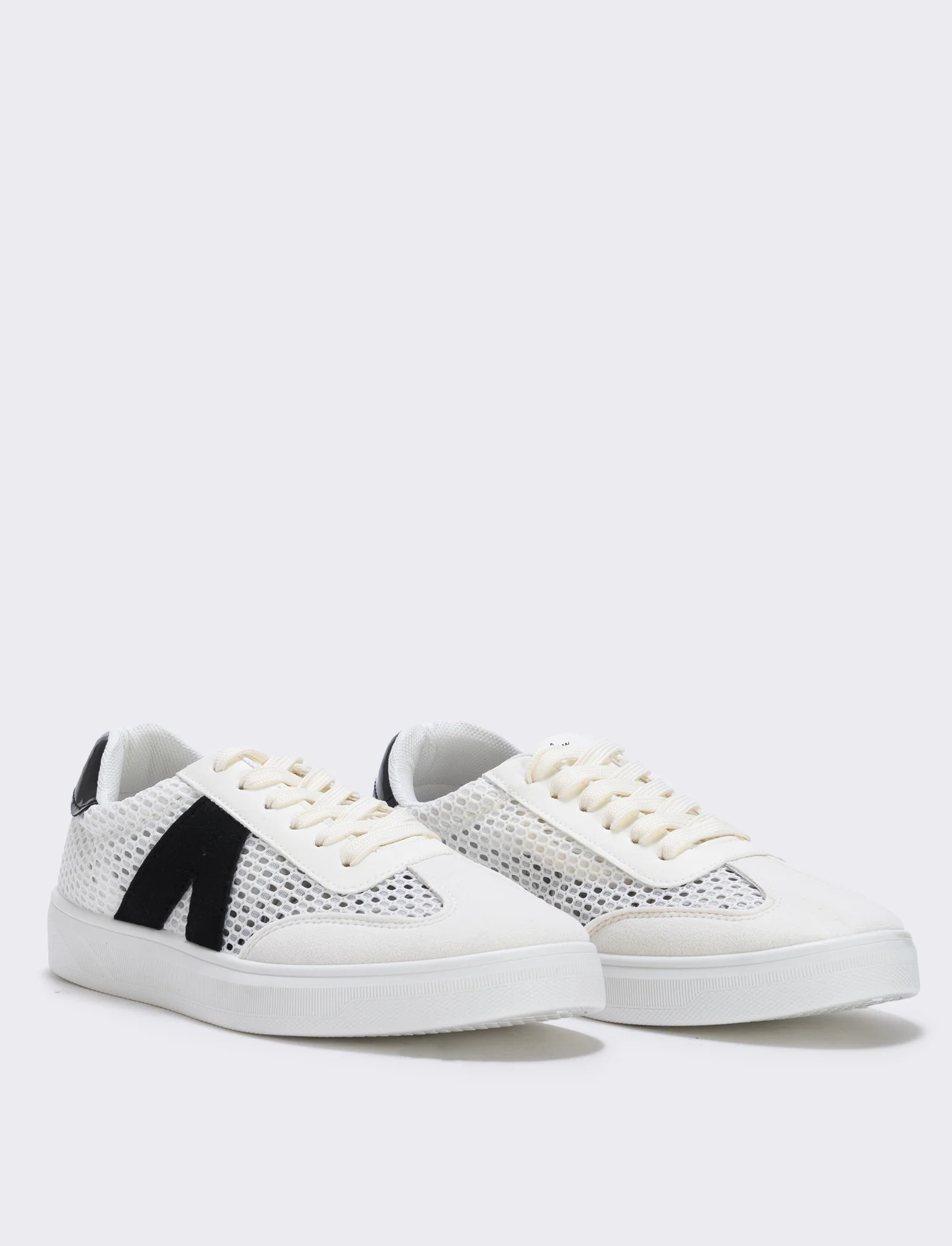 Sneakers da multielemento a contrasto - Bianco - Image 3