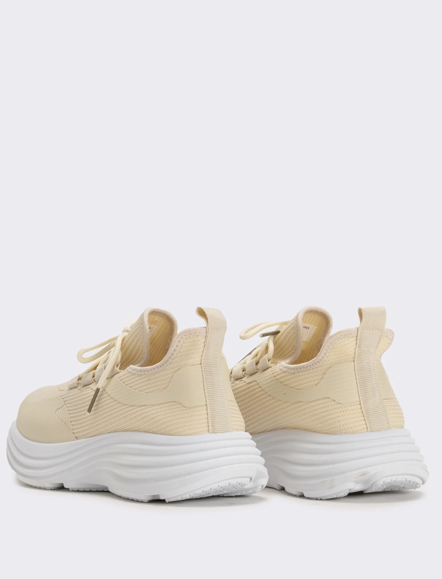 Sneakers ginniche in tessuto tecnico - Beige - Image 3