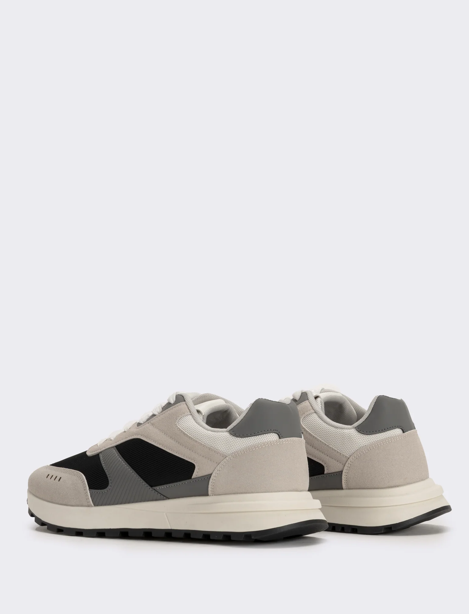 Sneakers grigie da uomo in poliuretano - Grigio - Image 3