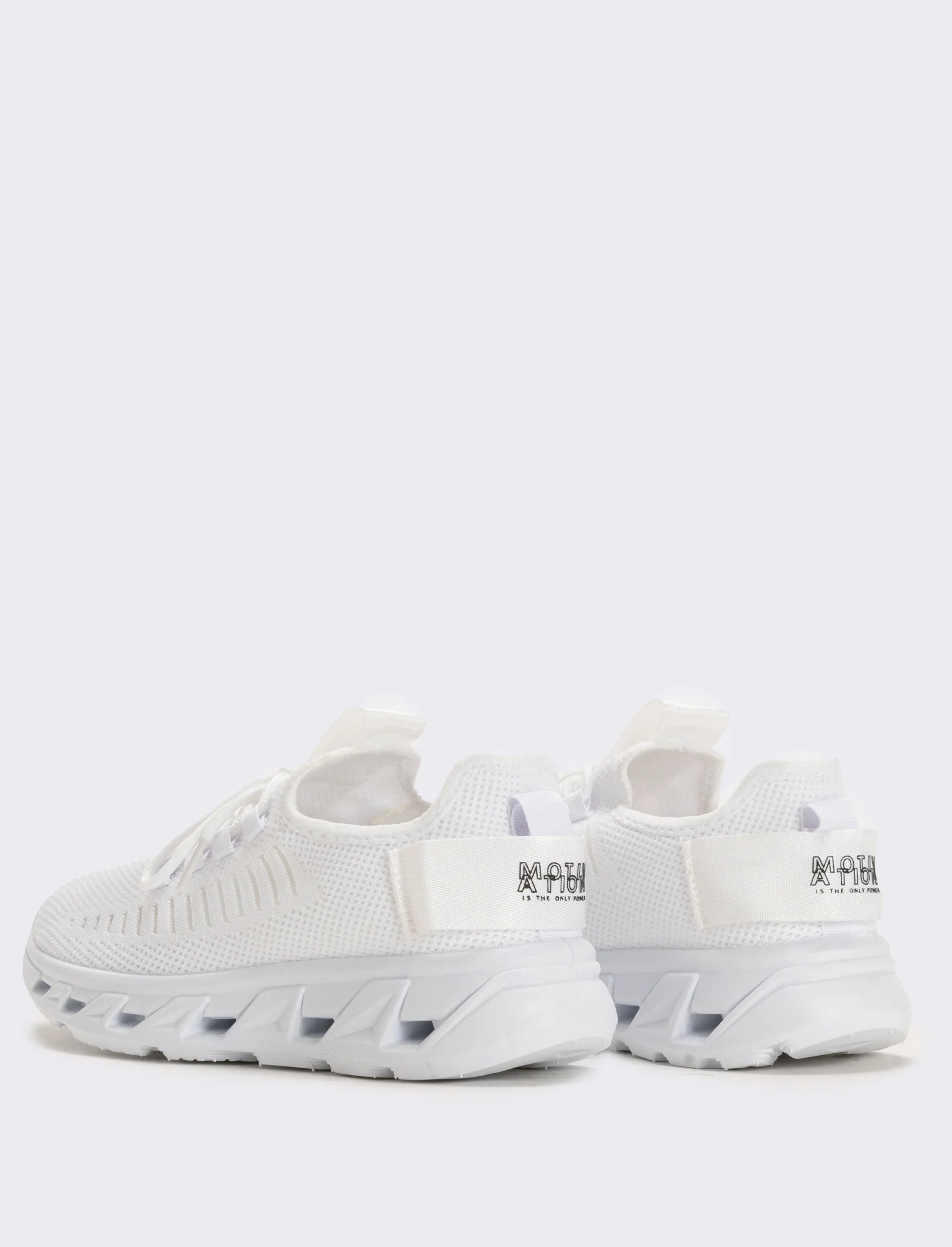Sneakers in tessuto tecnico, 2 colori - Bianco - Image 3